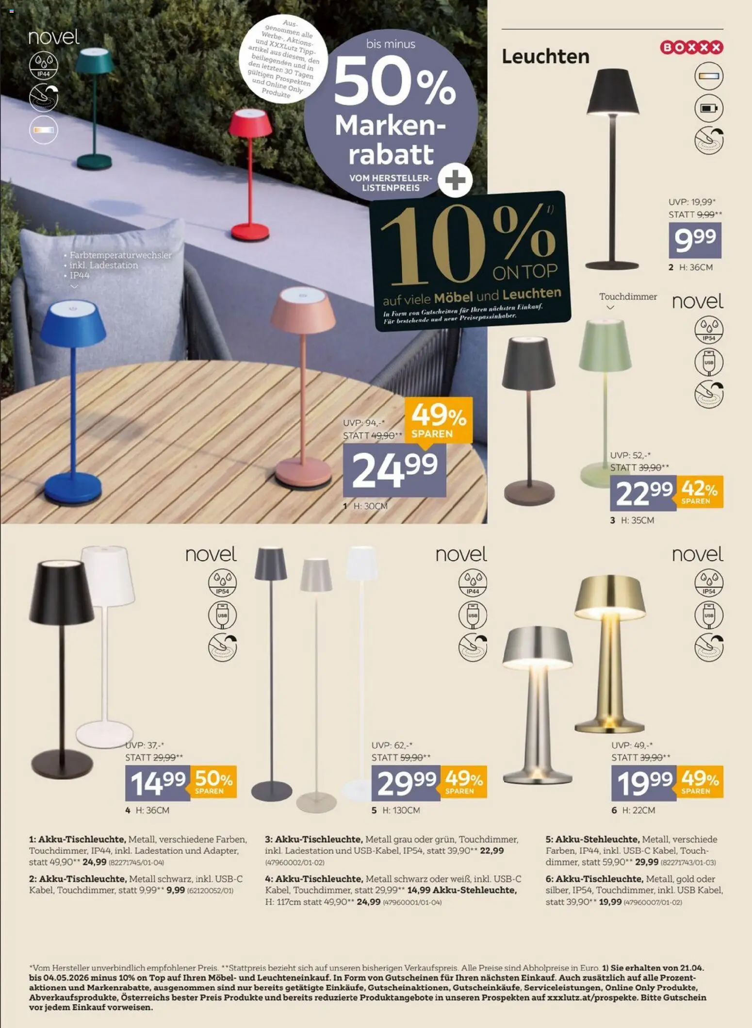 XXXLutz Frühlingsmarkt gültig ab 21.04.2026 | Seite: 6 | Produkte: USB