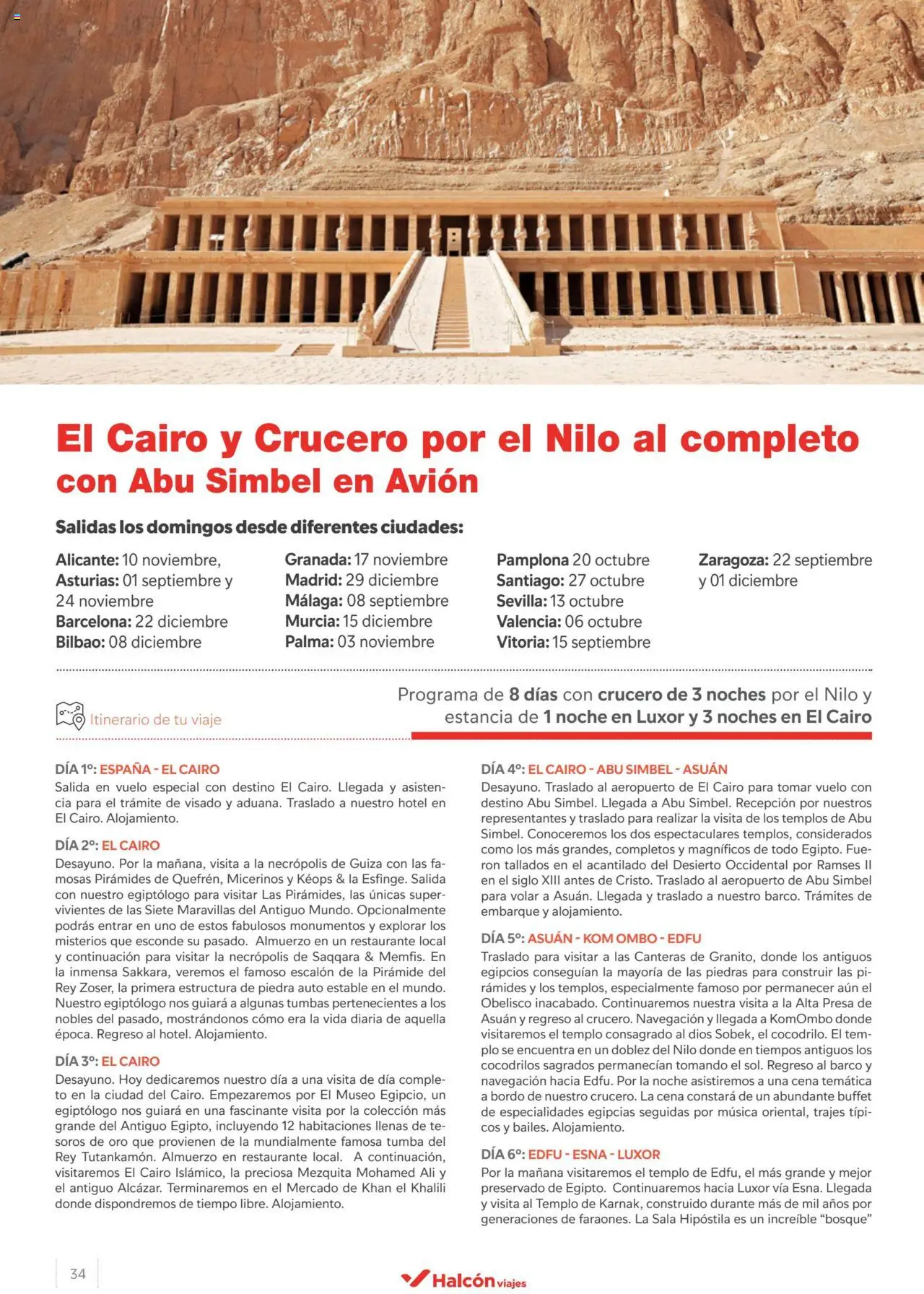 Halcón Viajes Egipto │ válido desde el 15.04.2024 | Página: 34 | Productos: Ron, Té, Navegación