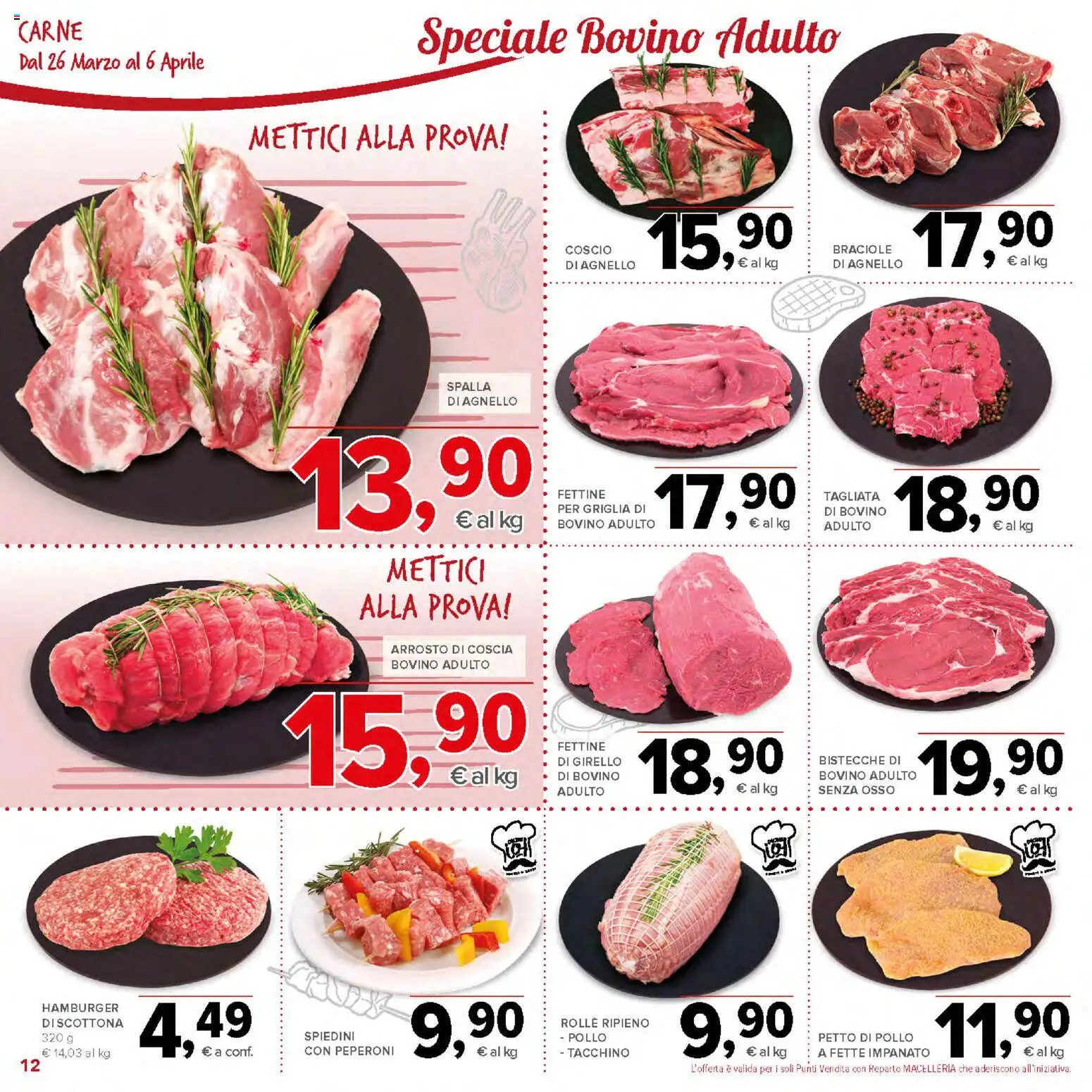 Volantino Todis del 26.03.2026 | Pagina: 12 | Prodotti: Peperoni, Tacchino, Griglia, Agnello