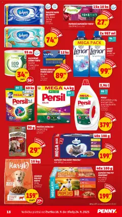 Penny Market leták - Čtvrtečník od 18.09.2025 | Strana: 13 | Produkty: Aviváž, Propesko, Kokos, Persil
