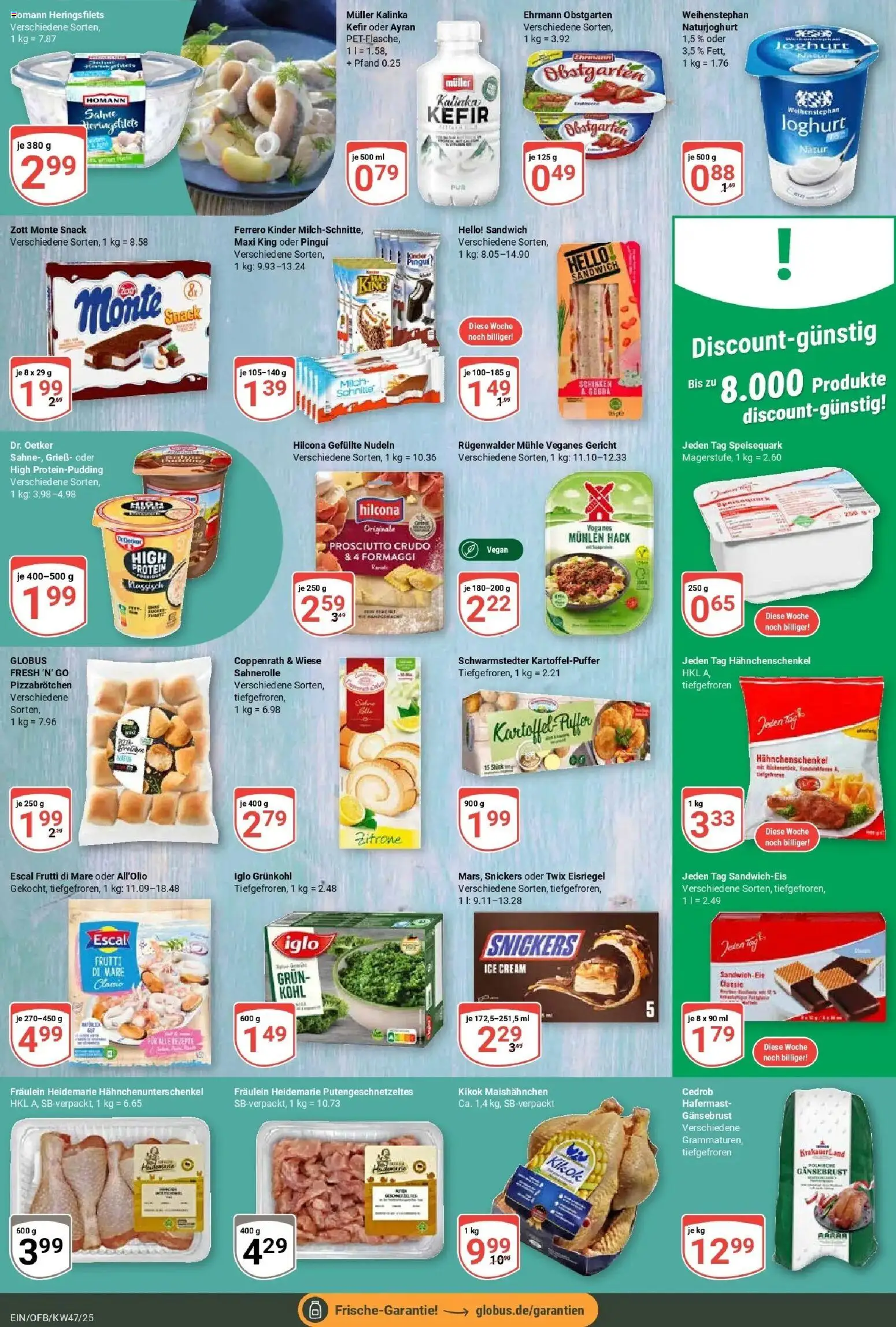 Globus prospekt Homburg-Einöd	 – gültig ab 17.11.2025 | Seite: 10 | Produkte: Mühle, Twix, Zitrone, Speisequark