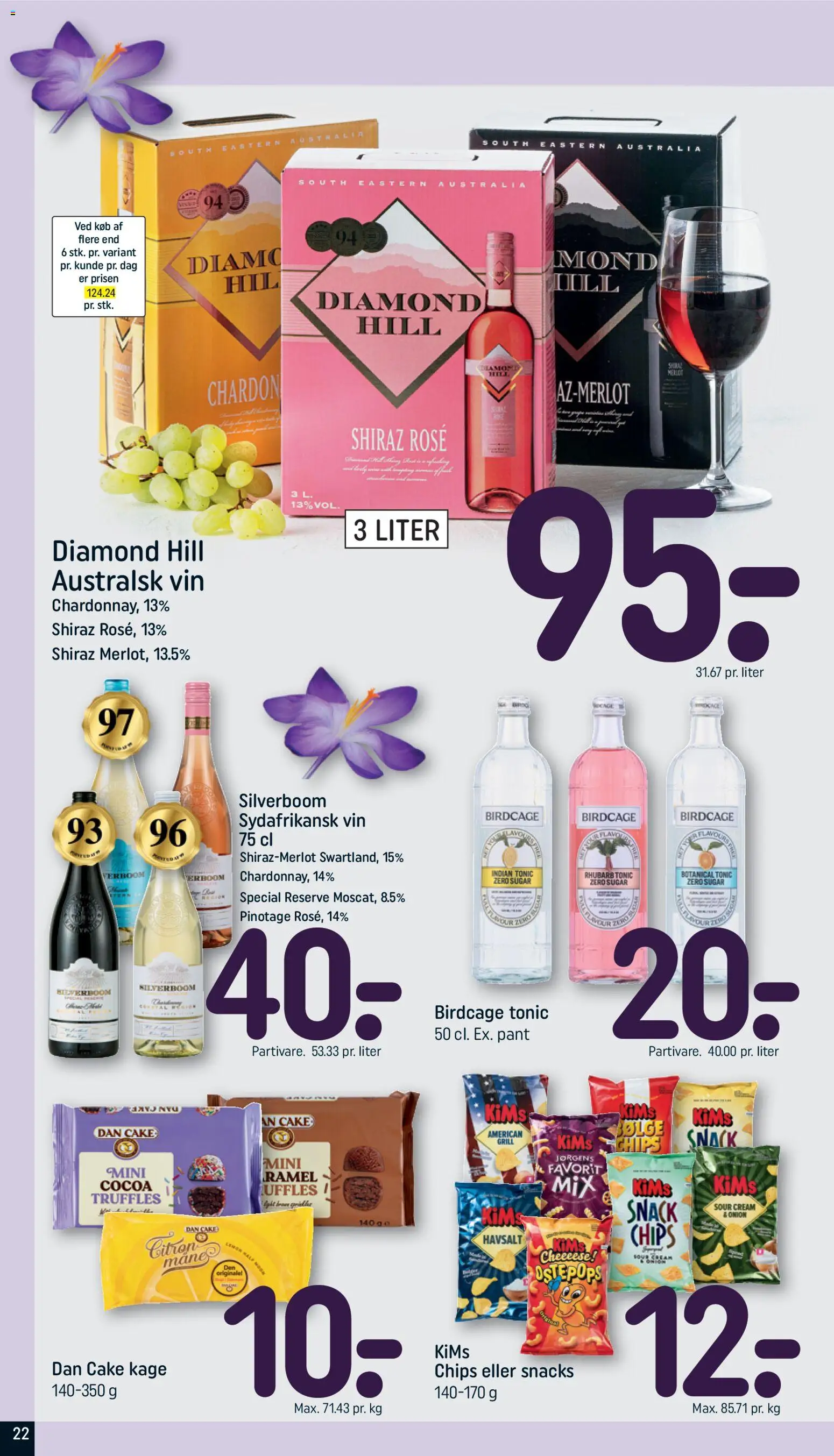 Rema 1000 tilbudsavis – gyldig fra 28.03.2026 | Side: 22 | Produkter: Vin, Chips, Grill