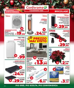 Anteprima del volantino Volantino Conforama	 valido a partire dal 04.12.2025 | Pagina: 14 | Prodotti: Stufa, Materasso, Bagno, Vaso