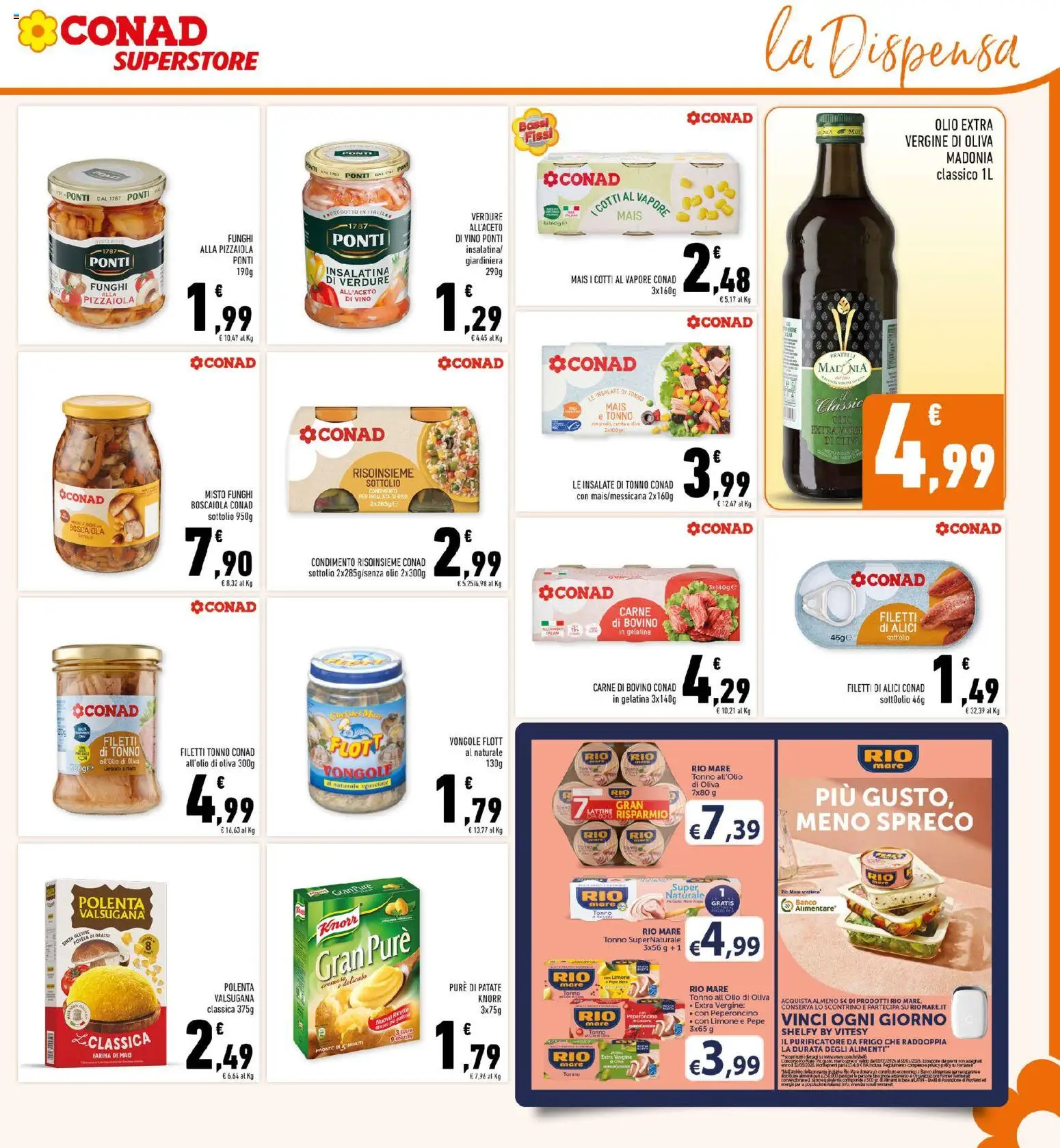 Volantino Conad del 14.01.2026 | Pagina: 19 | Prodotti: Patate, Olio, Olio extra vergine, Mais