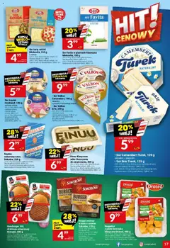Twój Market Gazetka od 17.09.2025 | Strona: 17 | Produkty: Karta, Piersi, Ser favita, Hamburger