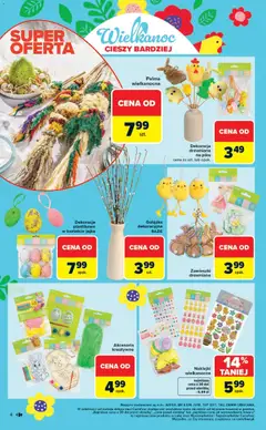 Pogląd oferty "Carrefour gazetka - Wielkanoc cieszy bardziej" - ważna od 09.03.2026 | Strona: 4 | Produkty: Top, Ziemia, Naklejki, Jajka