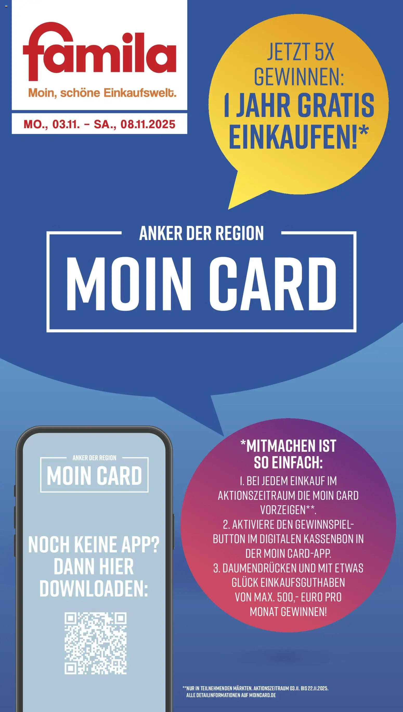 Famila Nordwest Sonderangebote – gültig ab 03.11.2025 | Seite: 1