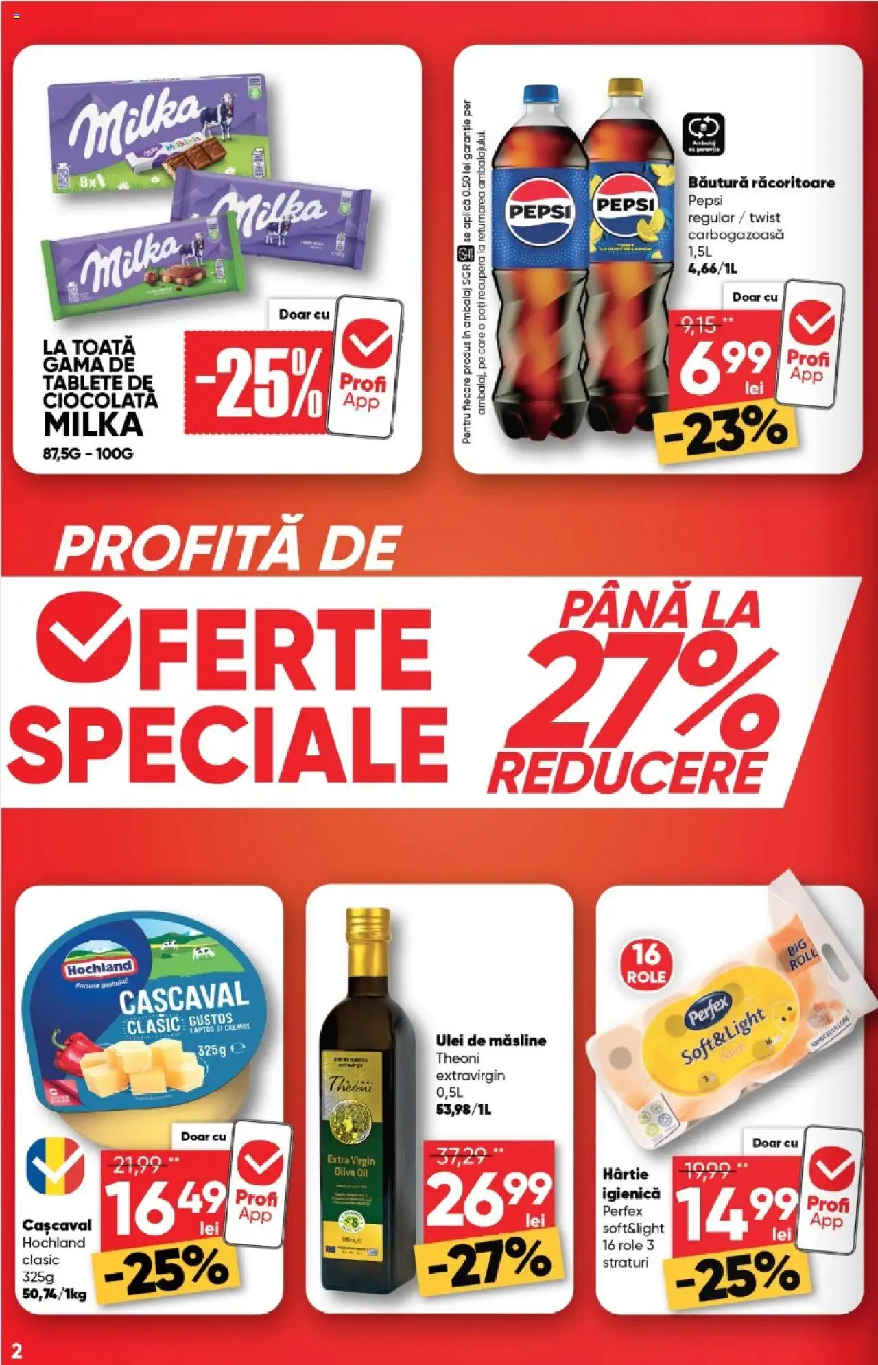 Noul catalog Profi – valabil de la 17.09.2025 | Pagină: 2 | Produse: Role, Măsline, Ulei, Ciocolată
