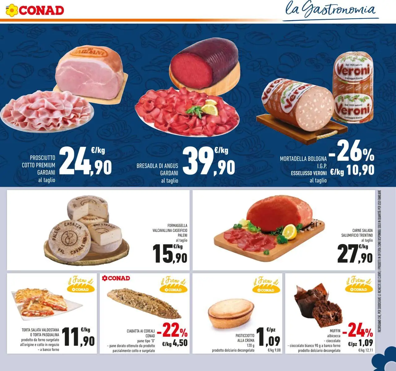 Volantino Conad del 22.10.2025 | Pagina: 29 | Prodotti: Crema, Prosciutto, Muffin, Forno