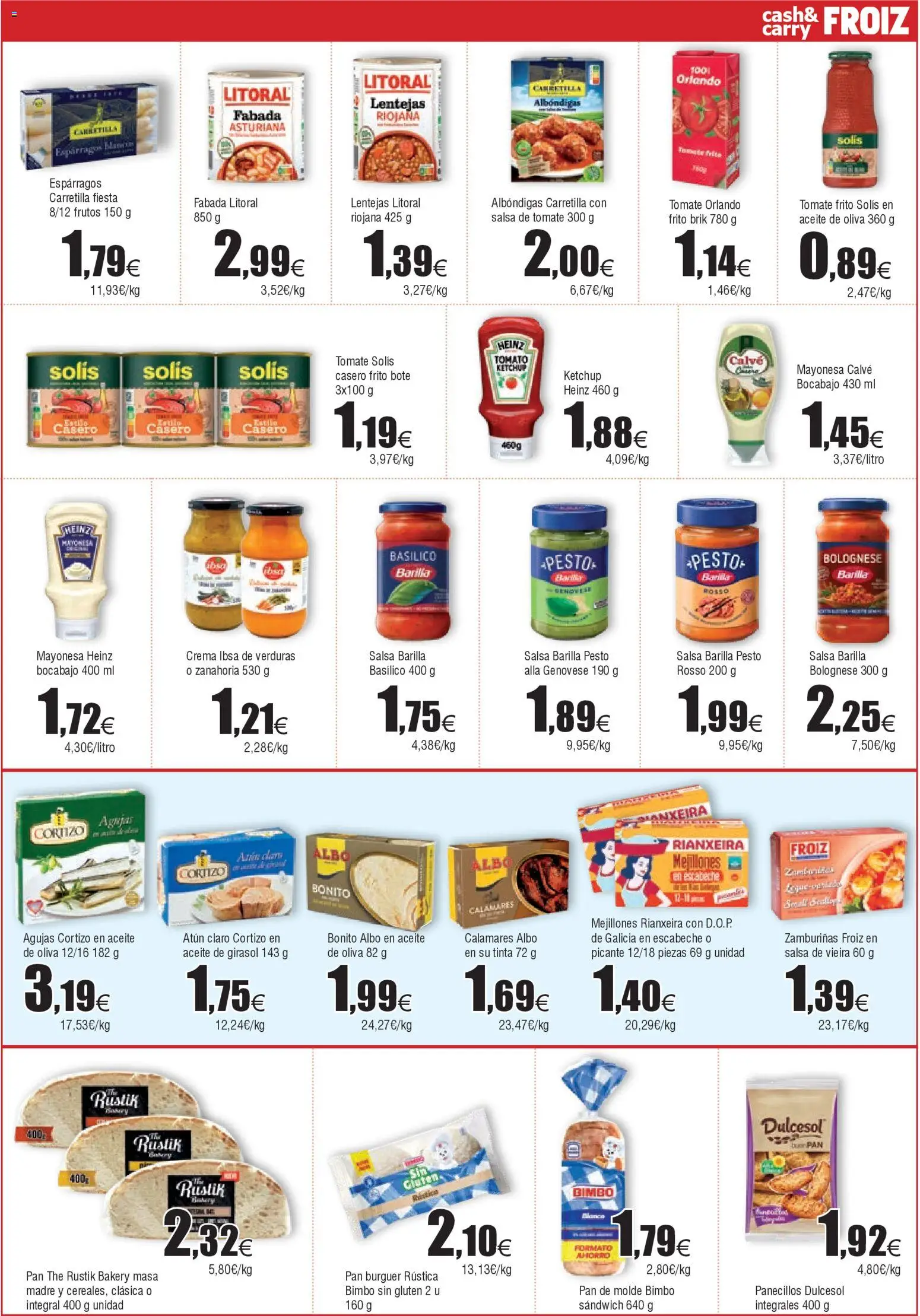 Froiz - Folleto Cash │ válido desde el 07.01.2026 | Página: 3 | Productos: Aceite, Pan, Aceite de oliva, Οθόνη προβολής