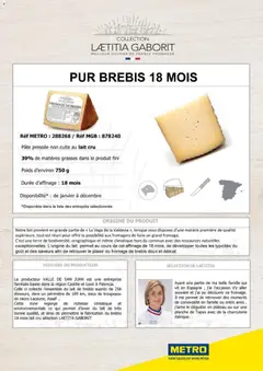 METRO - Prévisualisation de METRO Collection Laetitia Gaborit valide à partir de 01.01.2026 | Page: 16 | Produits: Plateau, Poids, Lait, Fromage