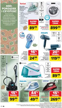 Pogląd oferty "Carrefour Gazetka - Dom: Wszystko Dla Twojej Wygody" - ważna od 12.01.2026 | Strona: 30 | Produkty: Golarka, Parownica, Golarka do ubrań, Tefal