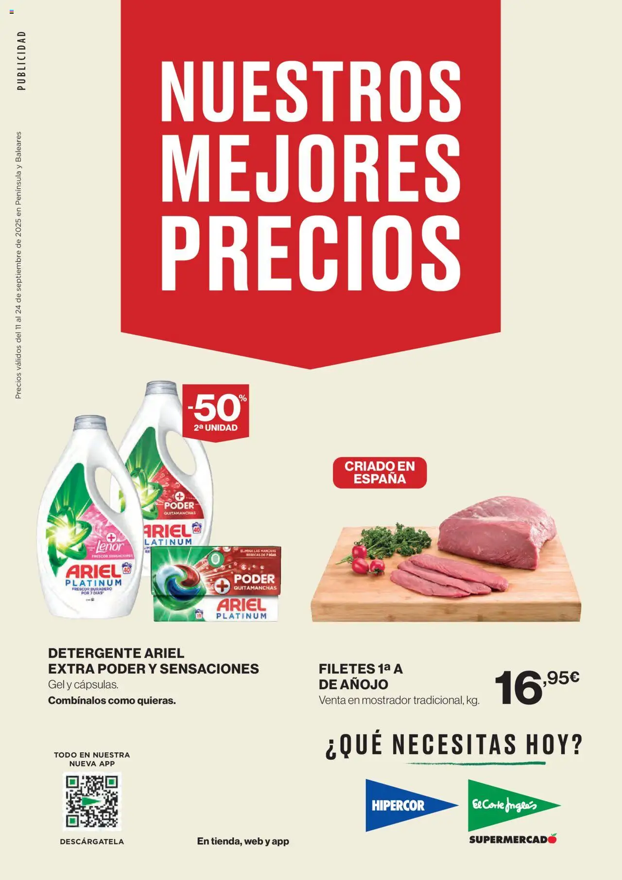 Hipercor catálogo │ válido desde el 11.09.2025 | Página: 1 | Productos: Quitamanchas, Detergente