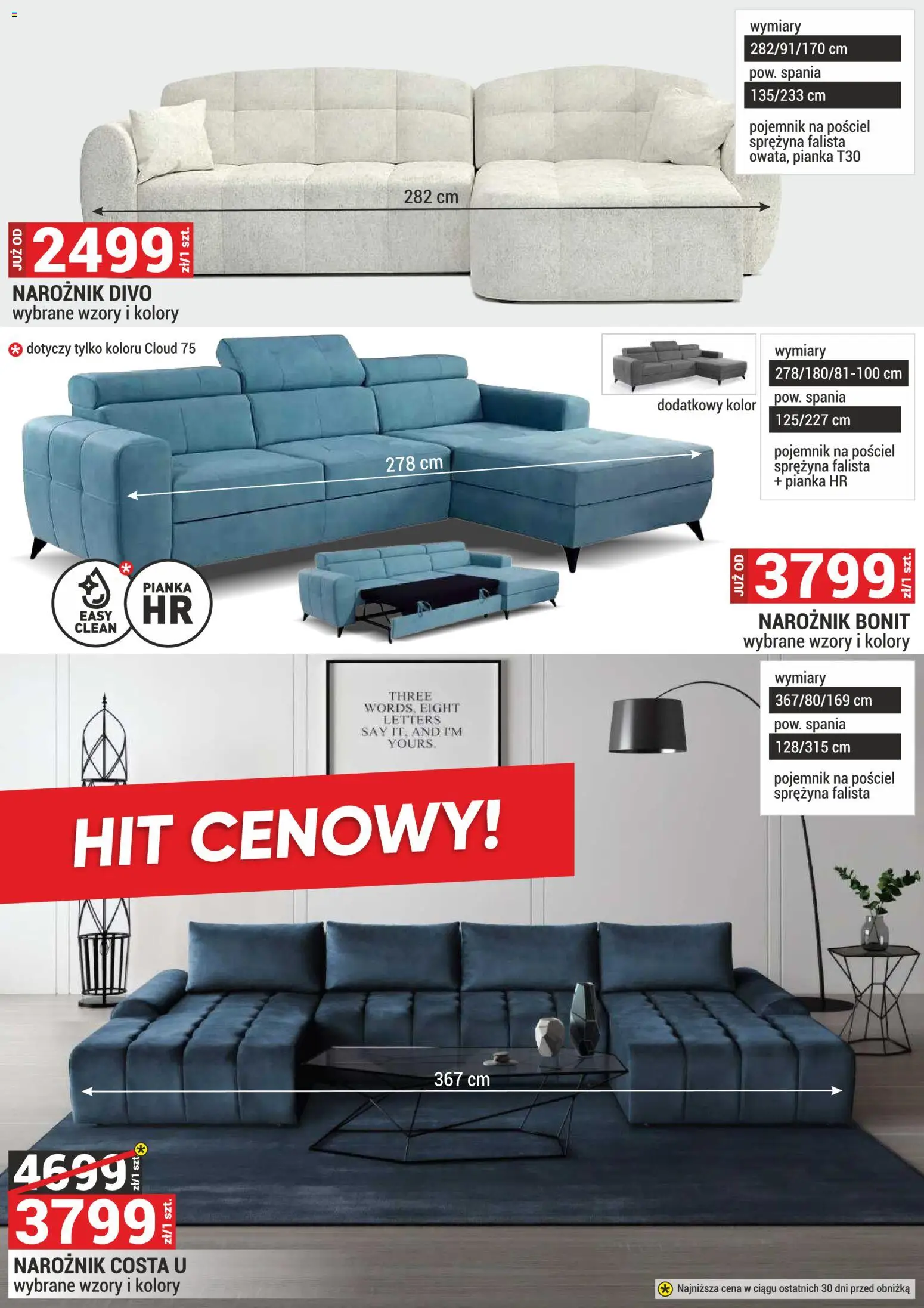 Merkury Market Gazetka - Meble, Wypoczynki, Materace od 02.01.2026 | Strona: 30 | Produkty: Pościel