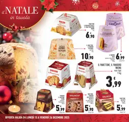 Anteprima del volantino PANDORO IL GOLOSONE MAINA tiramisù, limoncrema, Pandoro tiramisù, limoncrema 750 g valido a partire dal 15.12.2025 | Pagina: 2 | Prodotti: Crema, Cioccolato, Panna, Pandoro