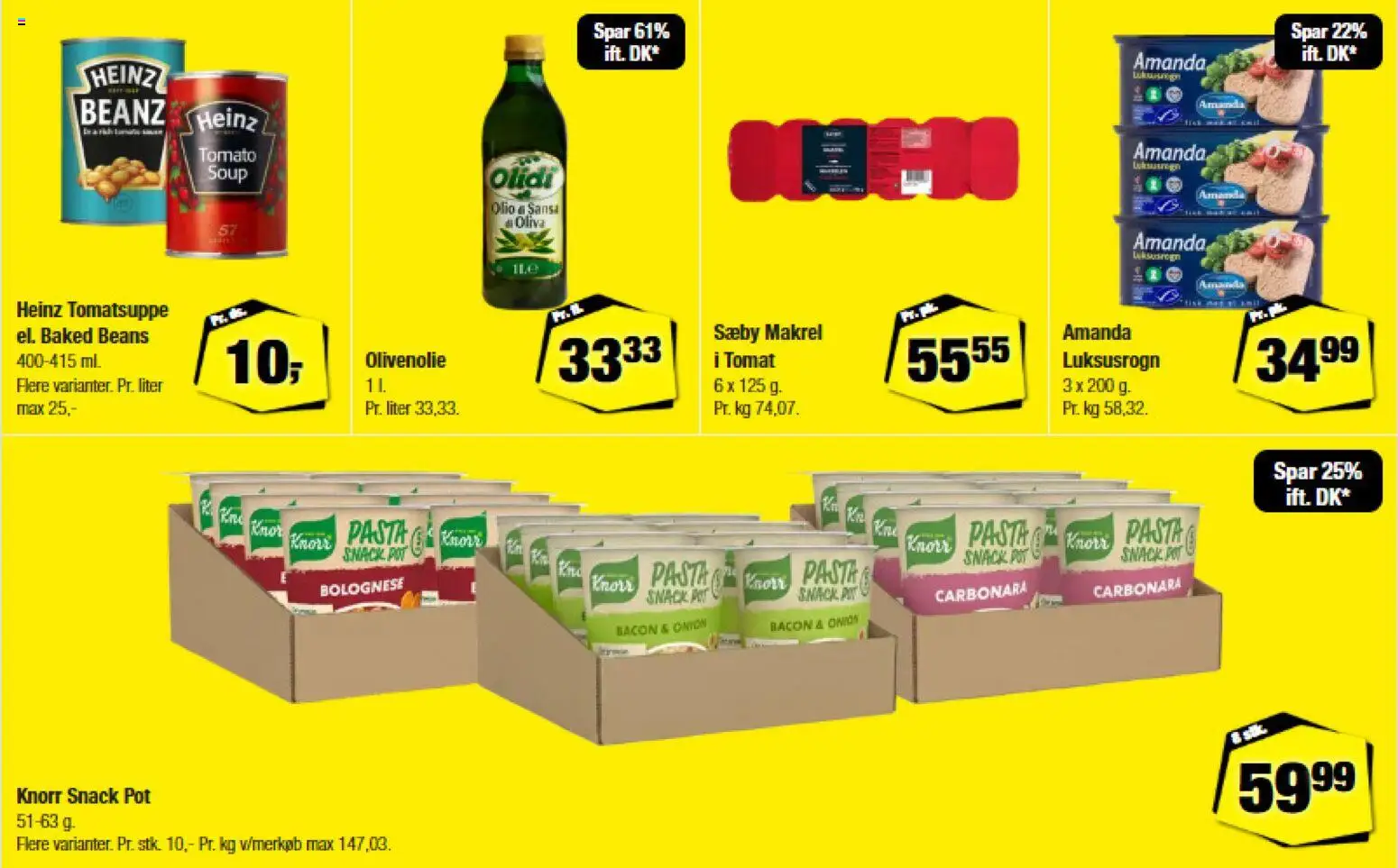 Calle tilbudsavis – gyldig fra 26.11.2025 | Side: 3 | Produkter: Pasta, Makrel, Bacon, Olivenolie