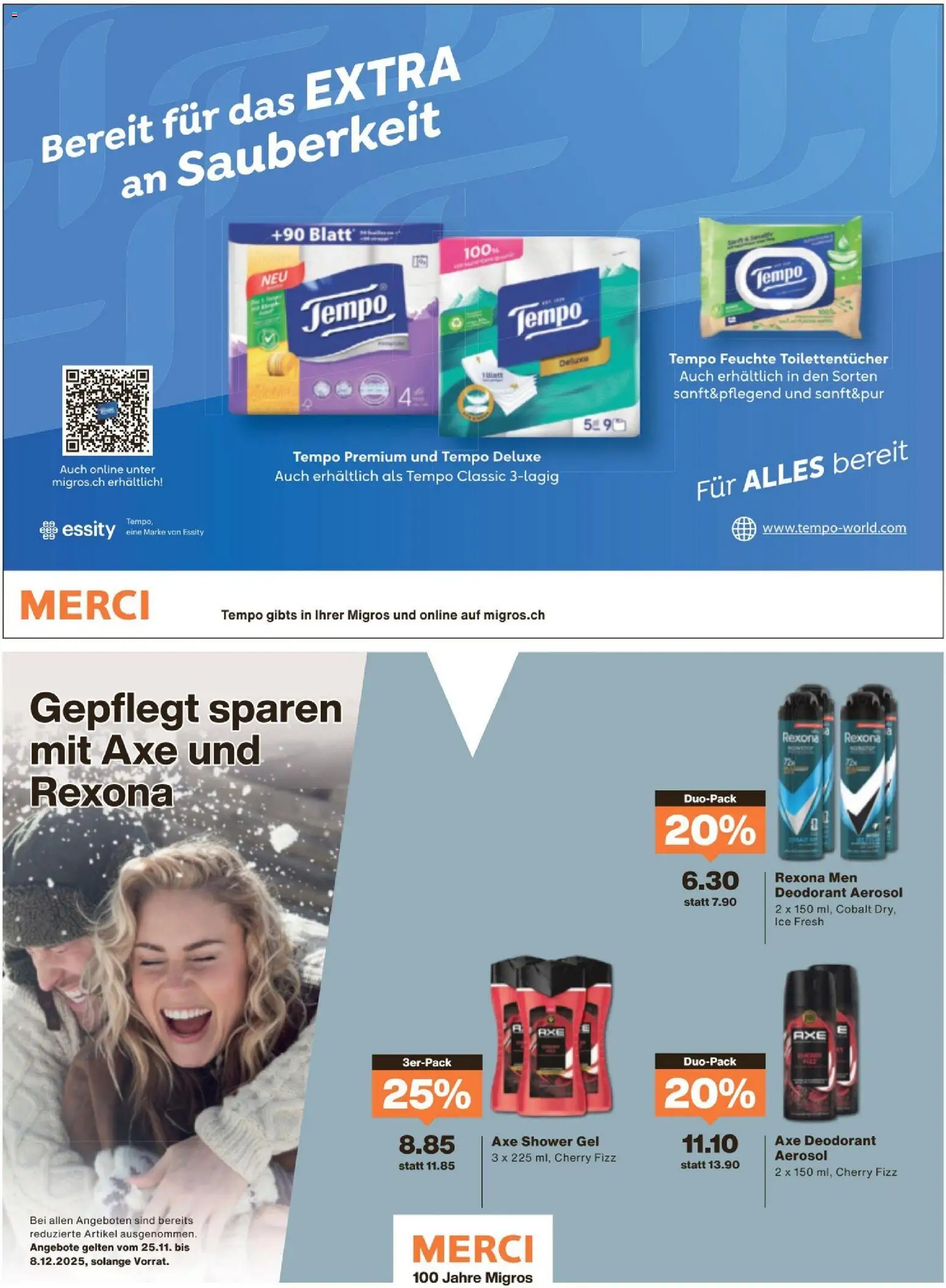 Migros Magazin – gültig ab 24.11.2025 | Seite: 68 | Produkte: Deodorant, Shower Gel