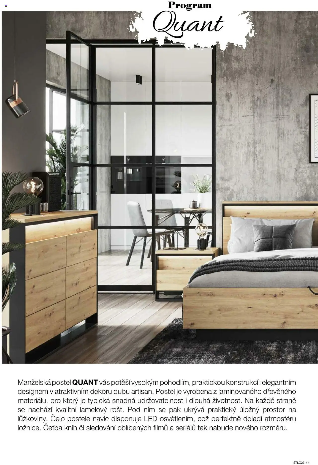 Sconto nábytek katalog - Ložnice od 01.01.2025 | Strana: 44 | Produkty: Postele, Postel, LED