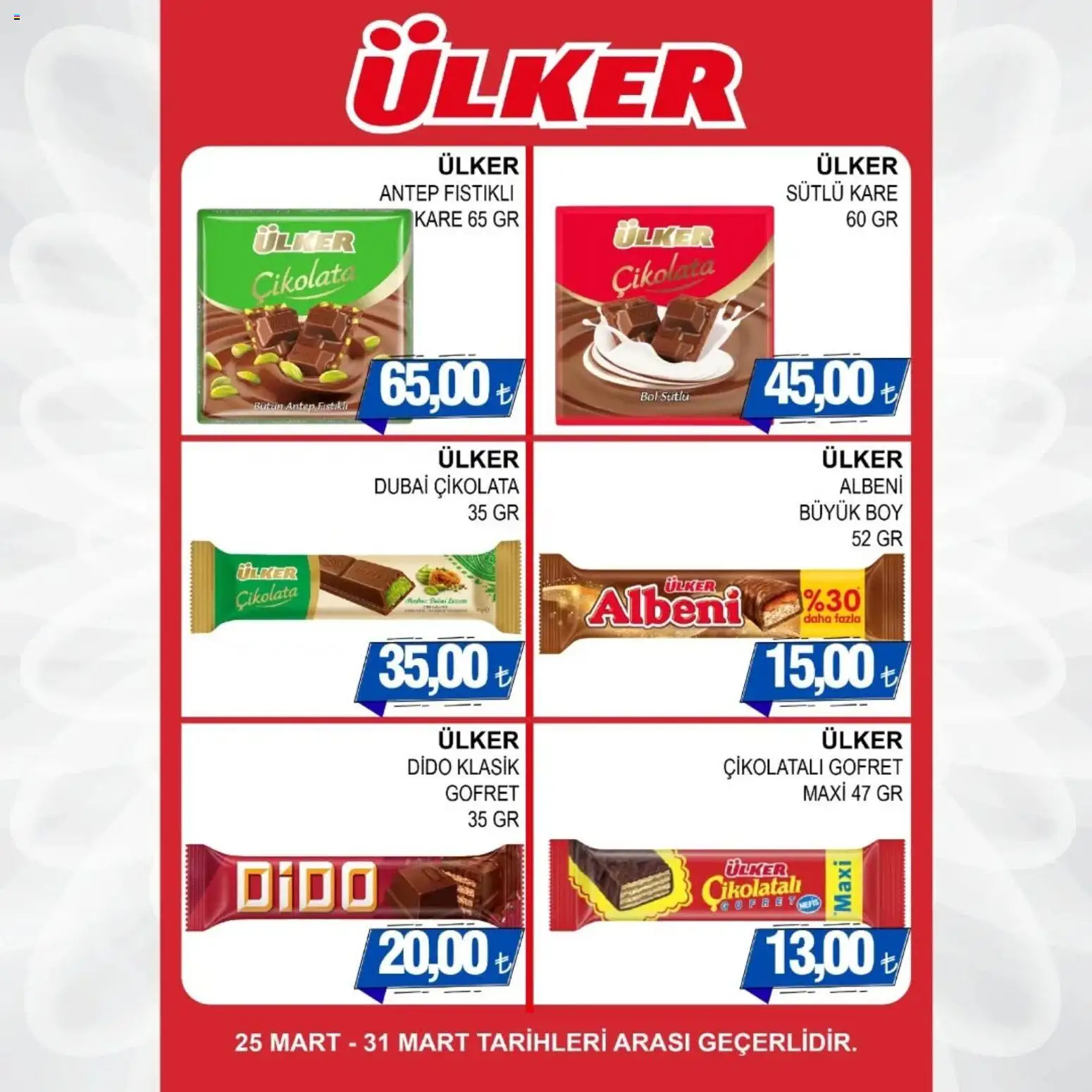 Furpa - Katalog Muhteşem Fiyatlar - 25.03.2026 tarihinden itibaren geçerlidir | Sayfa: 6 | Ürünler: Gofret, Çikolatalı gofret, Çikolata