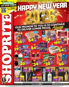 Shoprite specials catalogue – valid from 29.12.2025