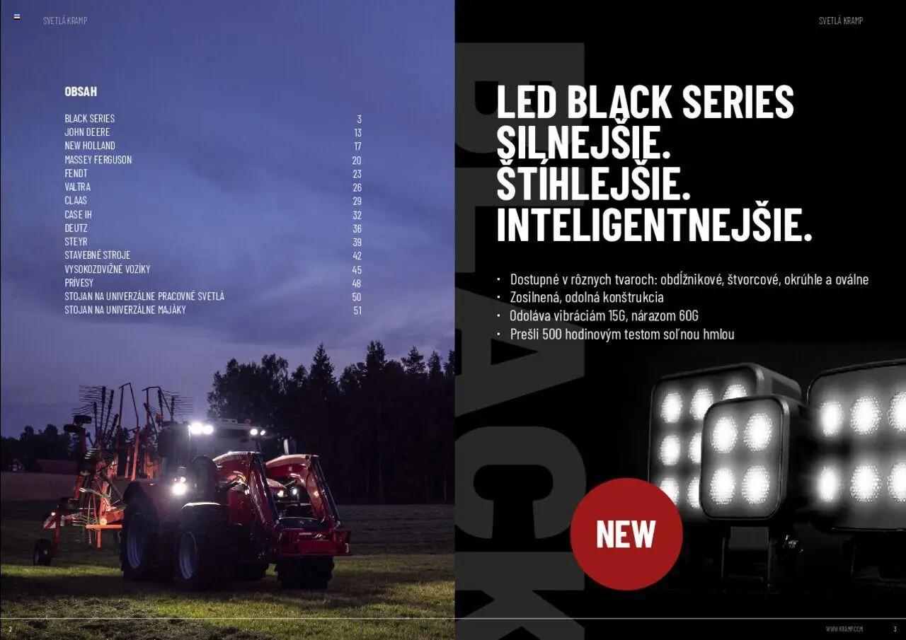 Nové Kramp akcie – leták je platný od 12.08.2025 | Strana: 2 | Produkty: Led, Svetlá