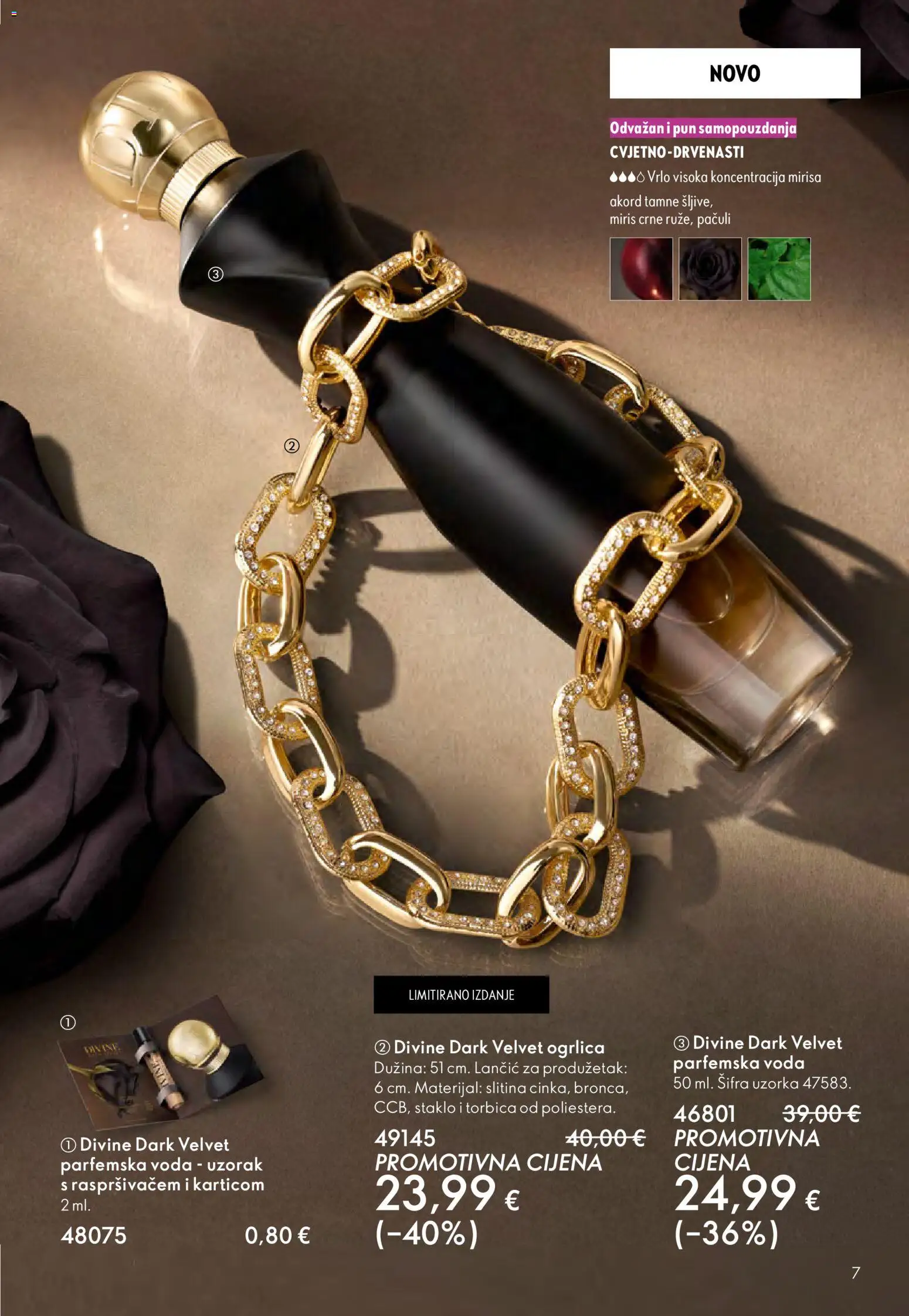 Oriflame katalog | vrijedi od 29.10.2025 | Stranica: 7 | Proizvodi: Miris, Voda, Torbica, Ogrlica