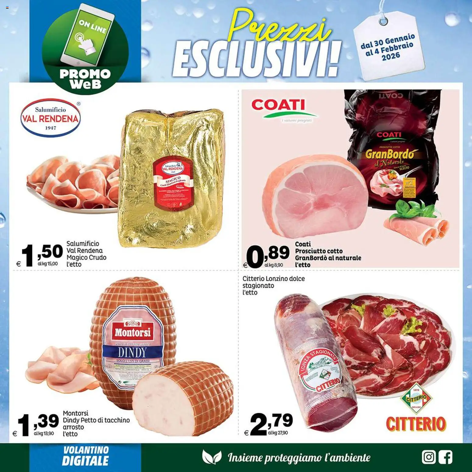 Volantino Elite Supermercati del 30.01.2026 | Pagina: 6 | Prodotti: Arrosto, Prosciutto Cotto, Tacchino, Prosciutto