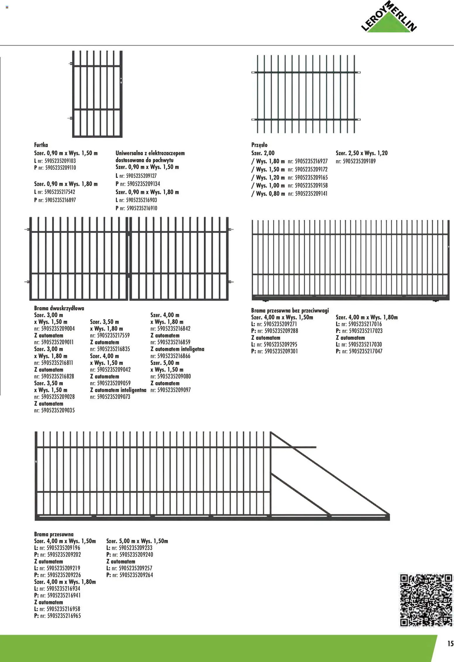 Leroy Merlin gazetka - Ogrodzenia Polbram od 09.03.2026 | Strona: 15