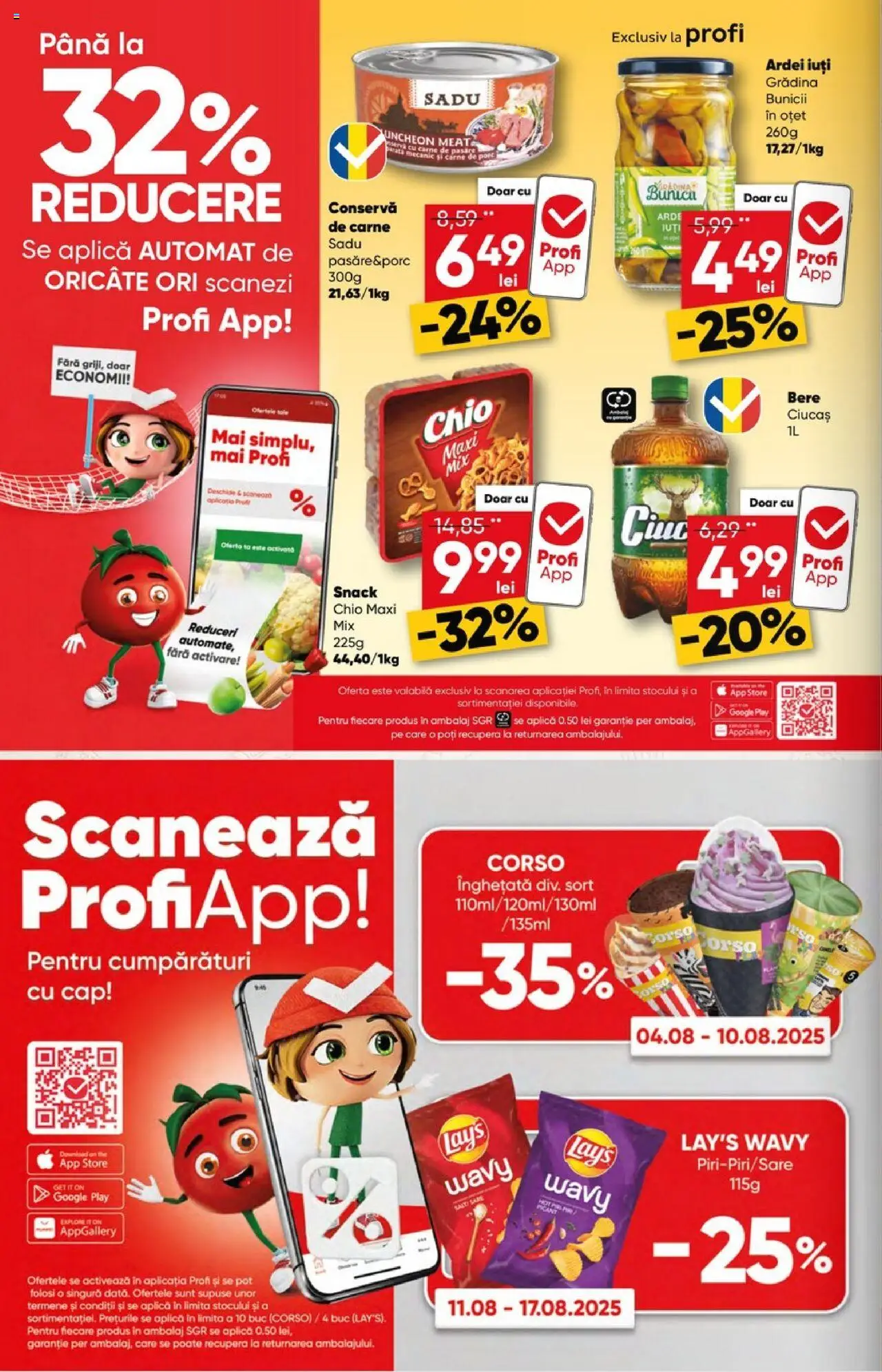 Catalog Profi  – valabil de la 06.08.2025 | Pagină: 8 | Produse: Bere, Carne De Porc, Înghețată, Sare