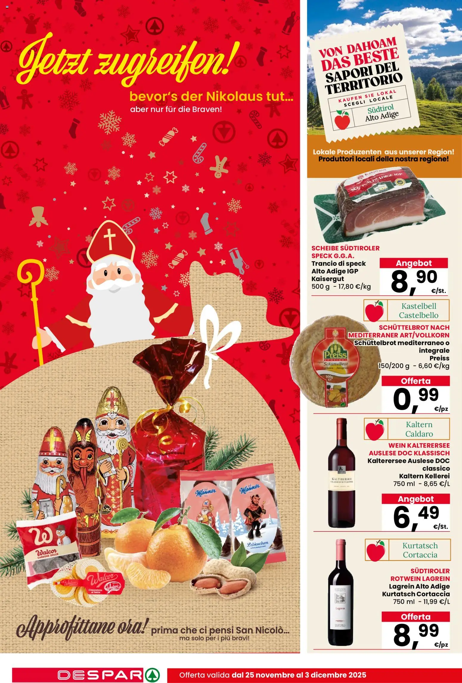 Volantino Despar del 25.11.2025 | Pagina: 12 | Prodotti: Speck