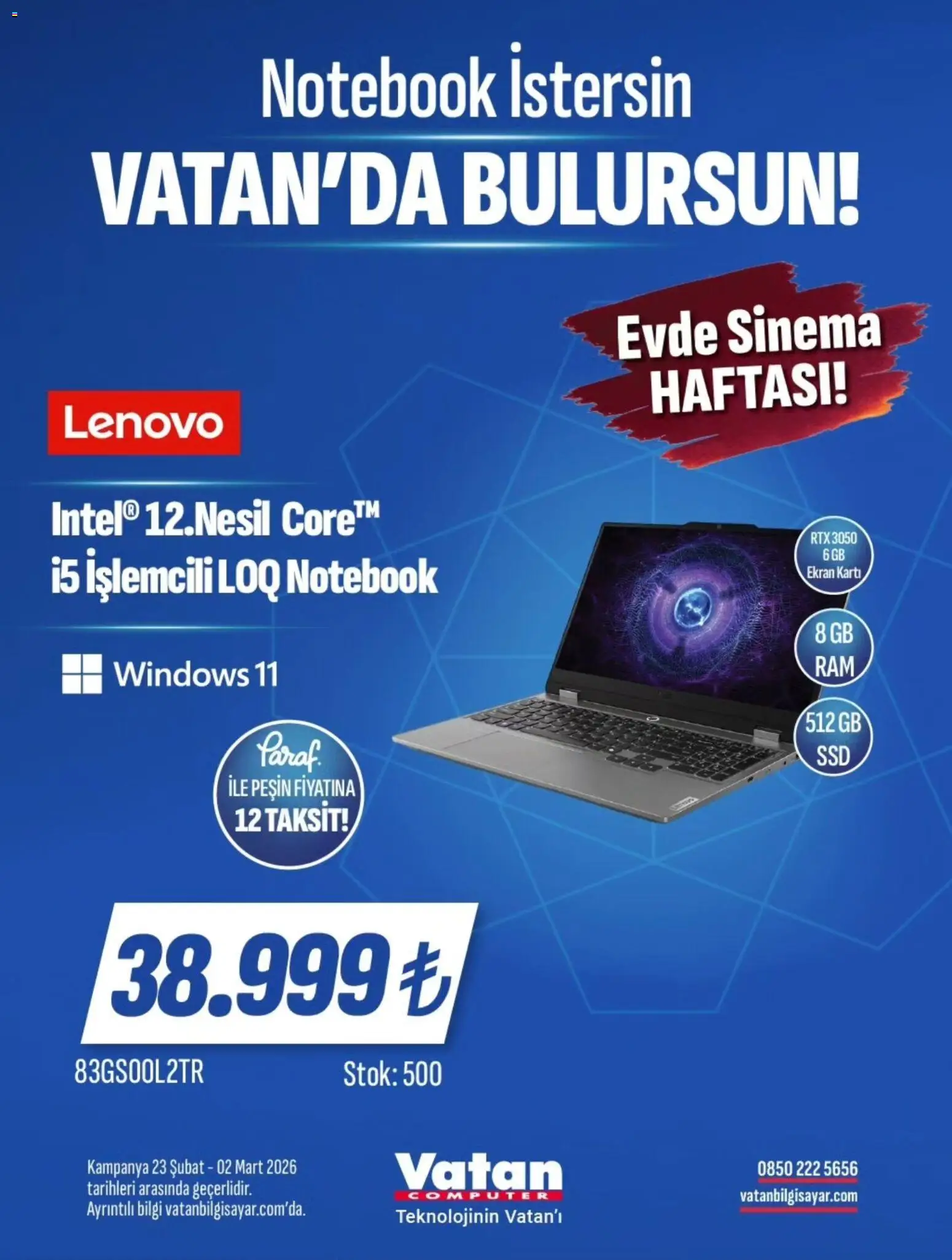 Vatan Bilgisayar İndirim - 23.02.2026 tarihinden itibaren geçerlidir | Sayfa: 14
