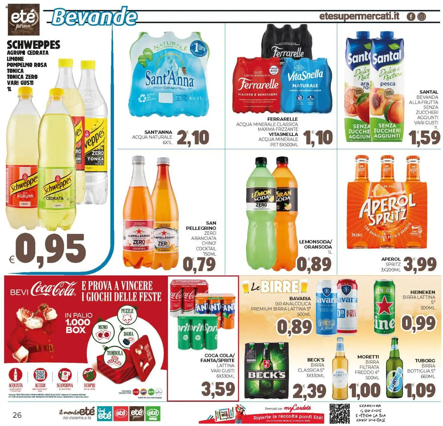 Volantino Eté del 02.12.2025 | Pagina: 26 | Prodotti: Frutta, Pesca, The, Bottiglia