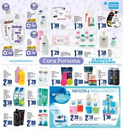 Anteprima del volantino Splendidi e Splendenti volantino valido a partire dal 18.03.2026 | Pagina: 2 | Prodotti: Shampoo, Sapone, Intimo, Bagno