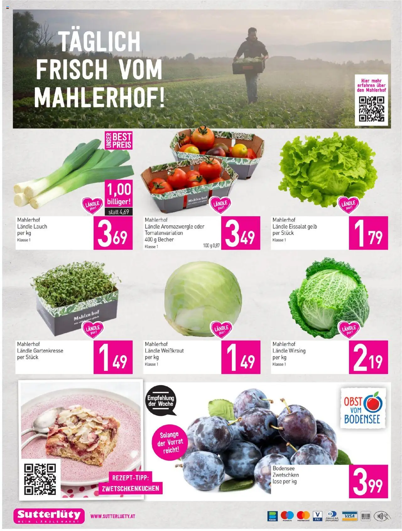 Sutterlüty Flugblatt gültig ab 28.08.2025 | Seite: 24 | Produkte: Obst