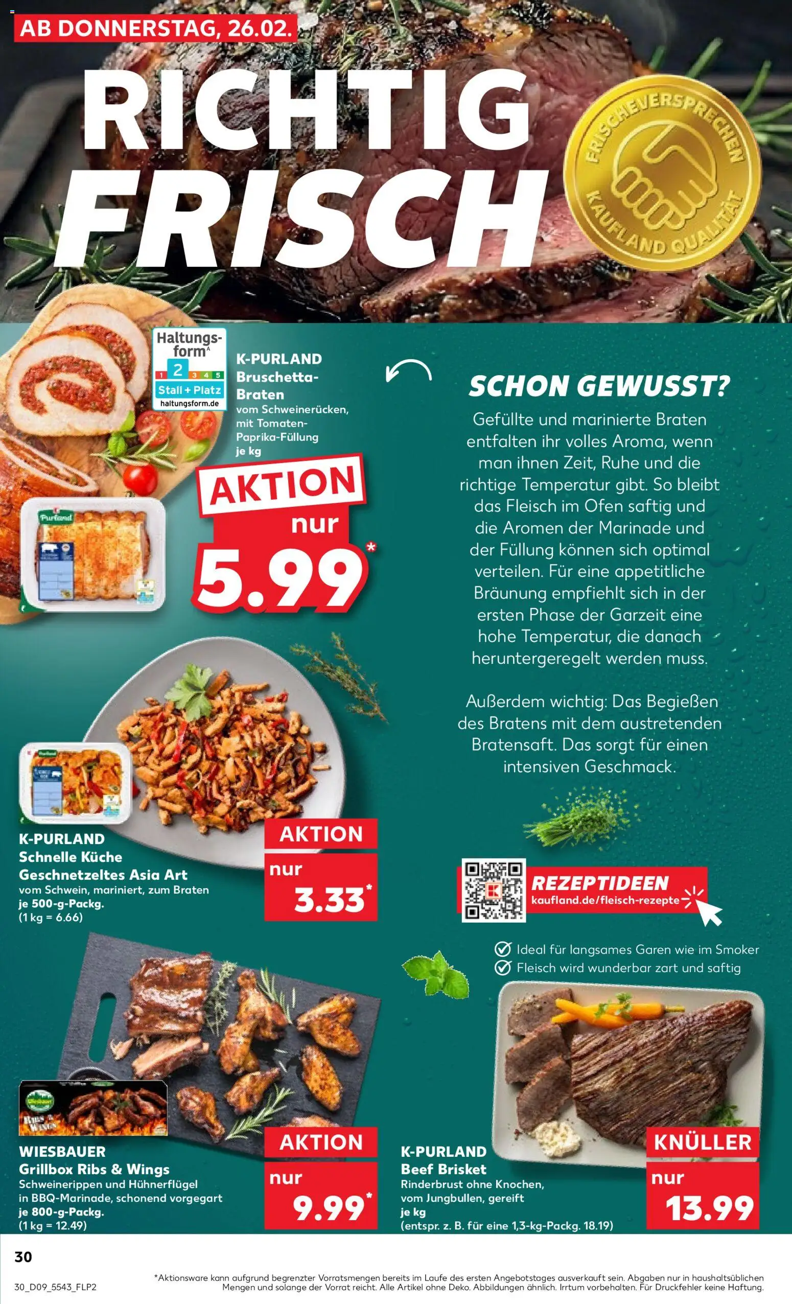 Kaufland prospekt Köln	 – gültig ab 26.02.2026 | Seite: 30 | Produkte: Ofen, Küche, Tomaten, Fleisch