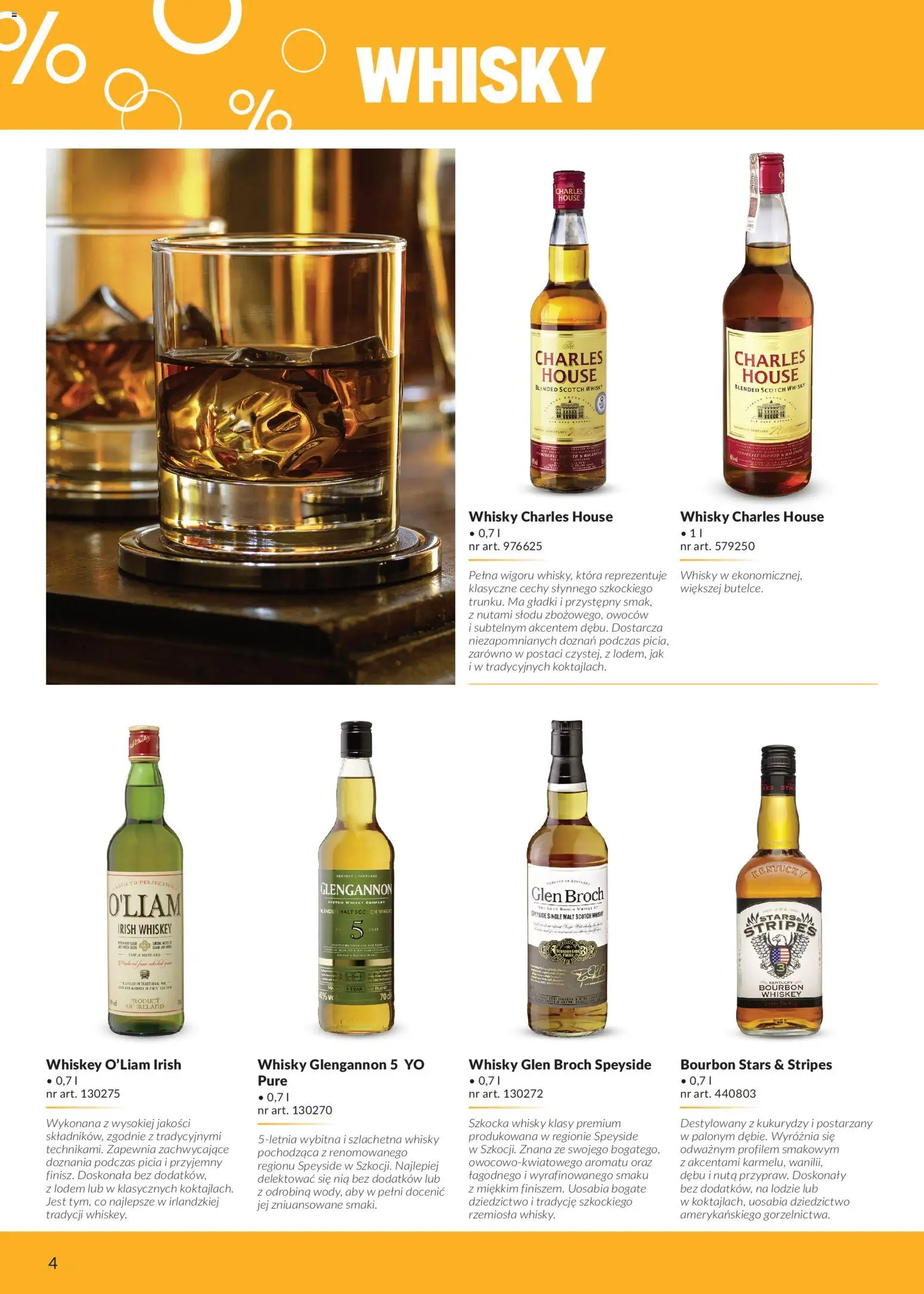 Makro Gazetka - Alkohole marek własnych od 01.02.2026 | Strona: 4 | Produkty: Bourbon, Whisky