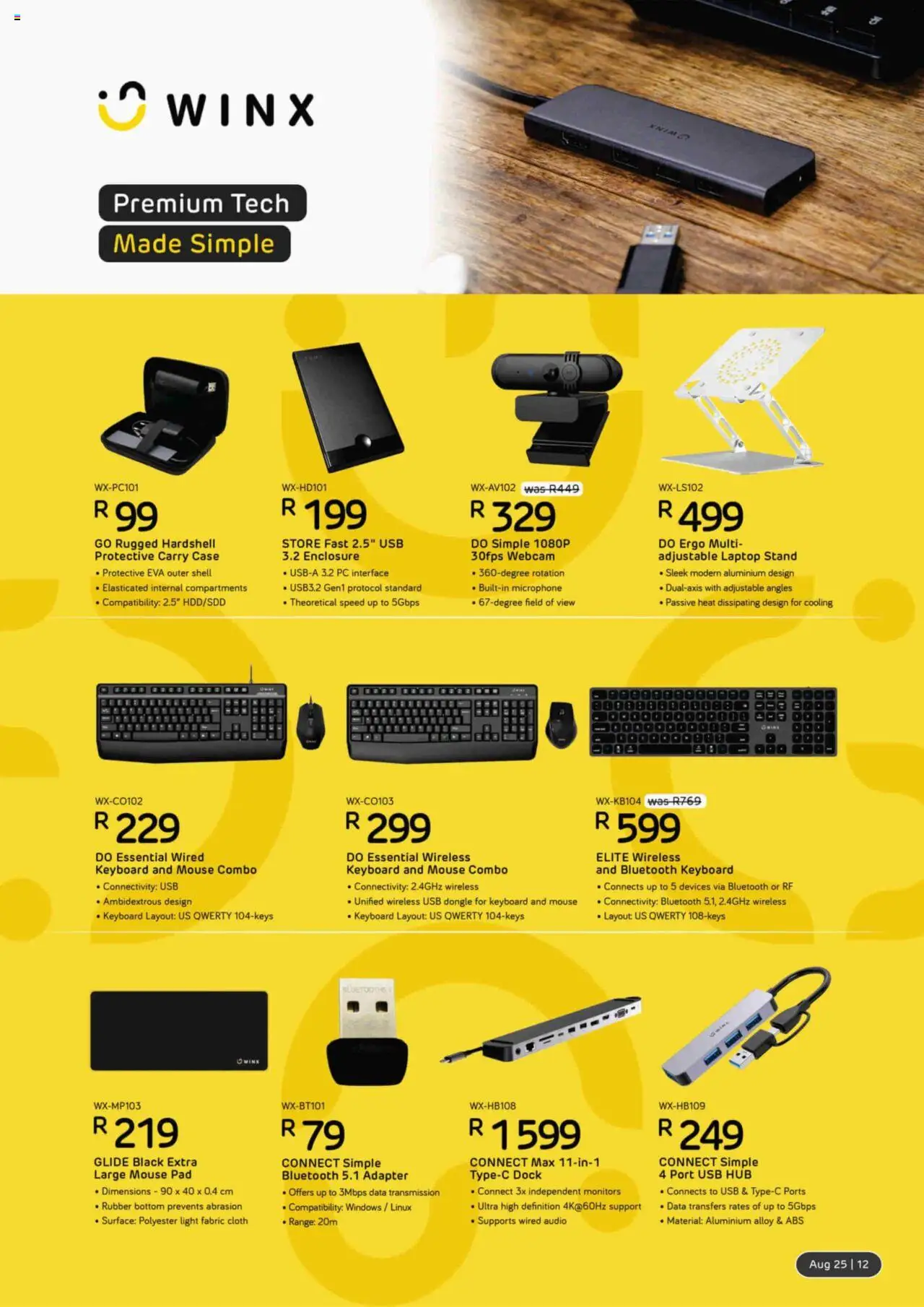 Computer Mania Accessories Catalogue │ valid from 01.08.2025 | Page: 13 | Products: Data, Mouse, Keyboard, Light