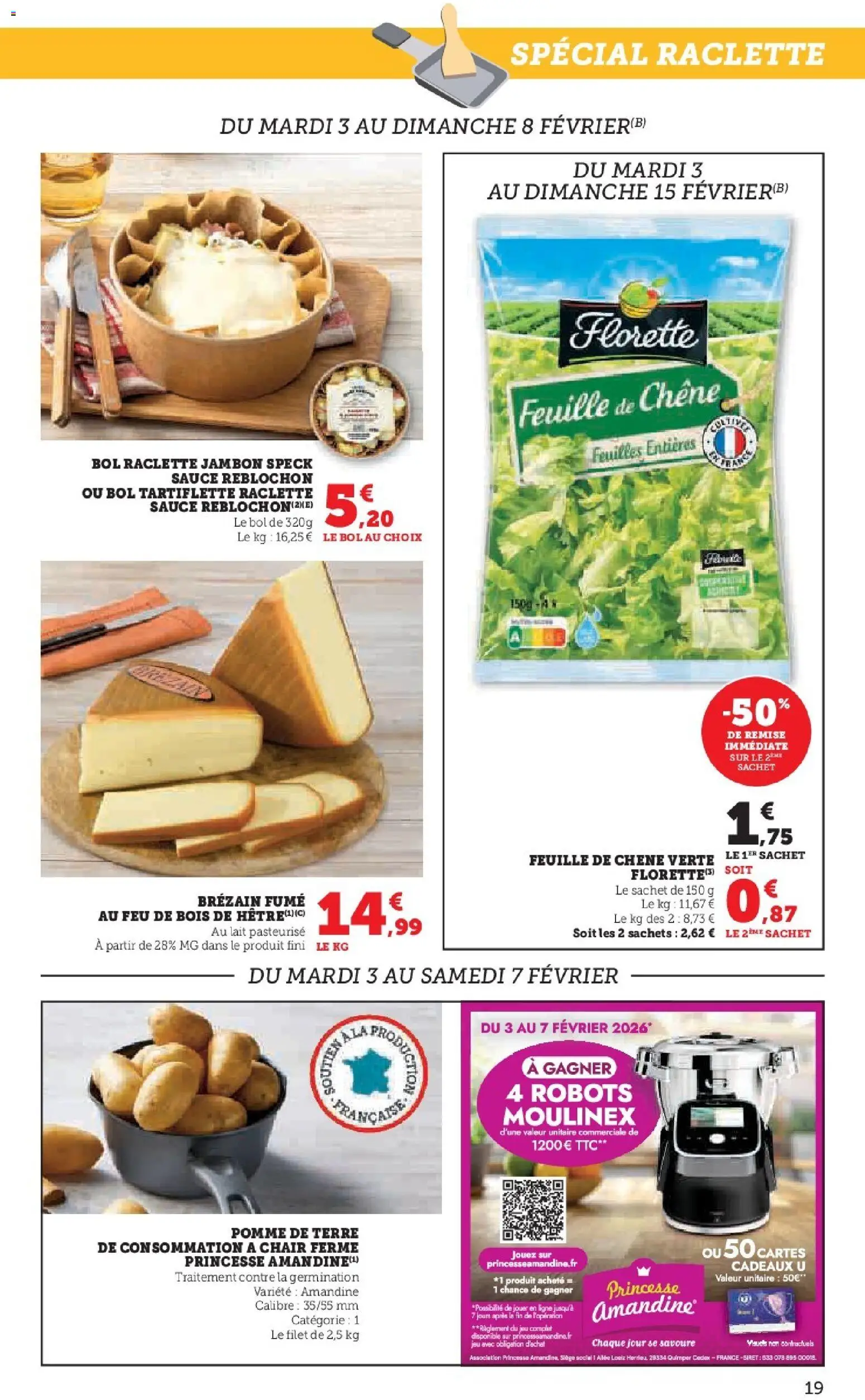 {H1} | Page: 19 | Produits: Reblochon, Tartiflette, Raclette, Lait