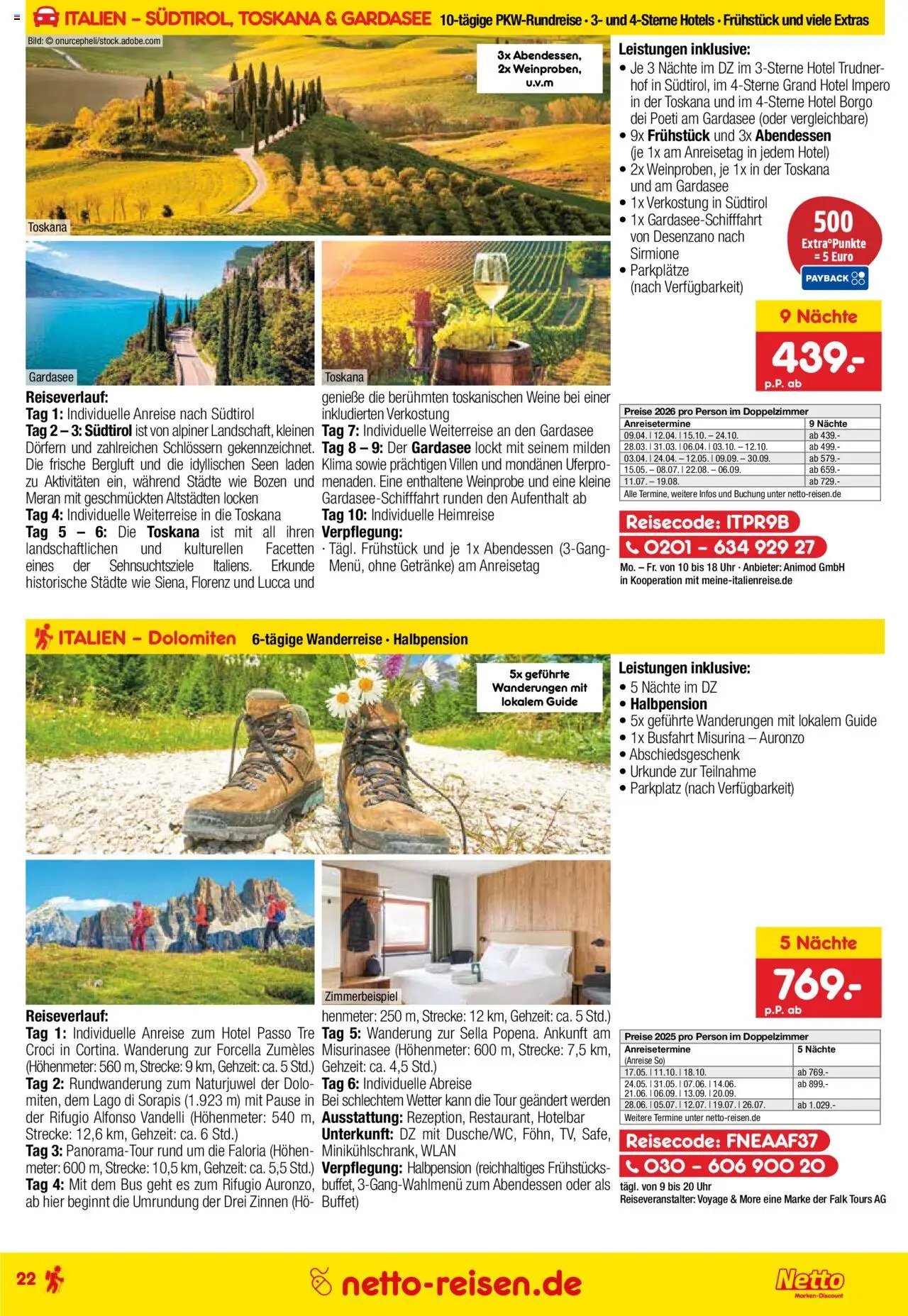 Netto Reisen Prospekt 	 – gültig ab 29.09.2025 | Seite: 22 | Produkte: Uhr