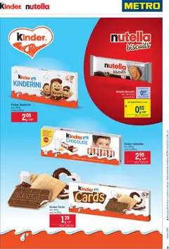 Metro leták platný od 25.03.2026 | Strana: 9 | Produkty: Kinder, Čokoláda, Nutella