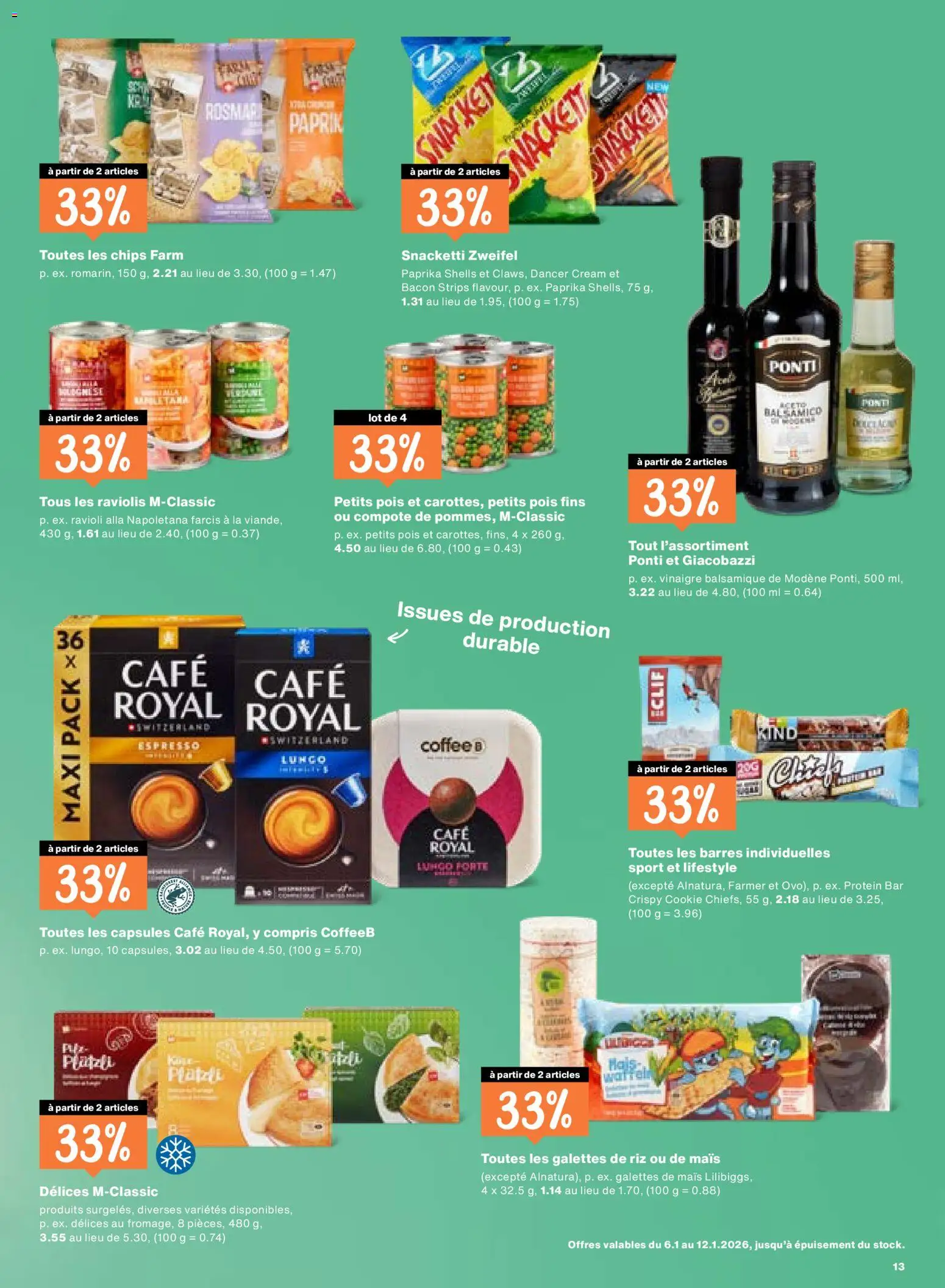 Migros Aktionen – gültig ab 06.01.2026 | Seite: 13 | Produkte: Balsamico, Chips