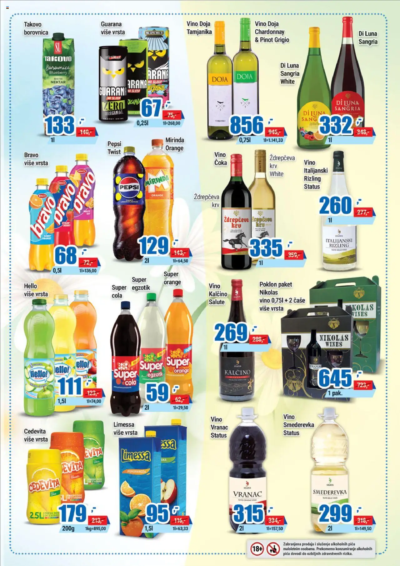 Trnava Promet katalog - važi od 16.06.2025 | Strana: 17 | Proizvode: Cedevita, Borovnica, Guarana, Pepsi