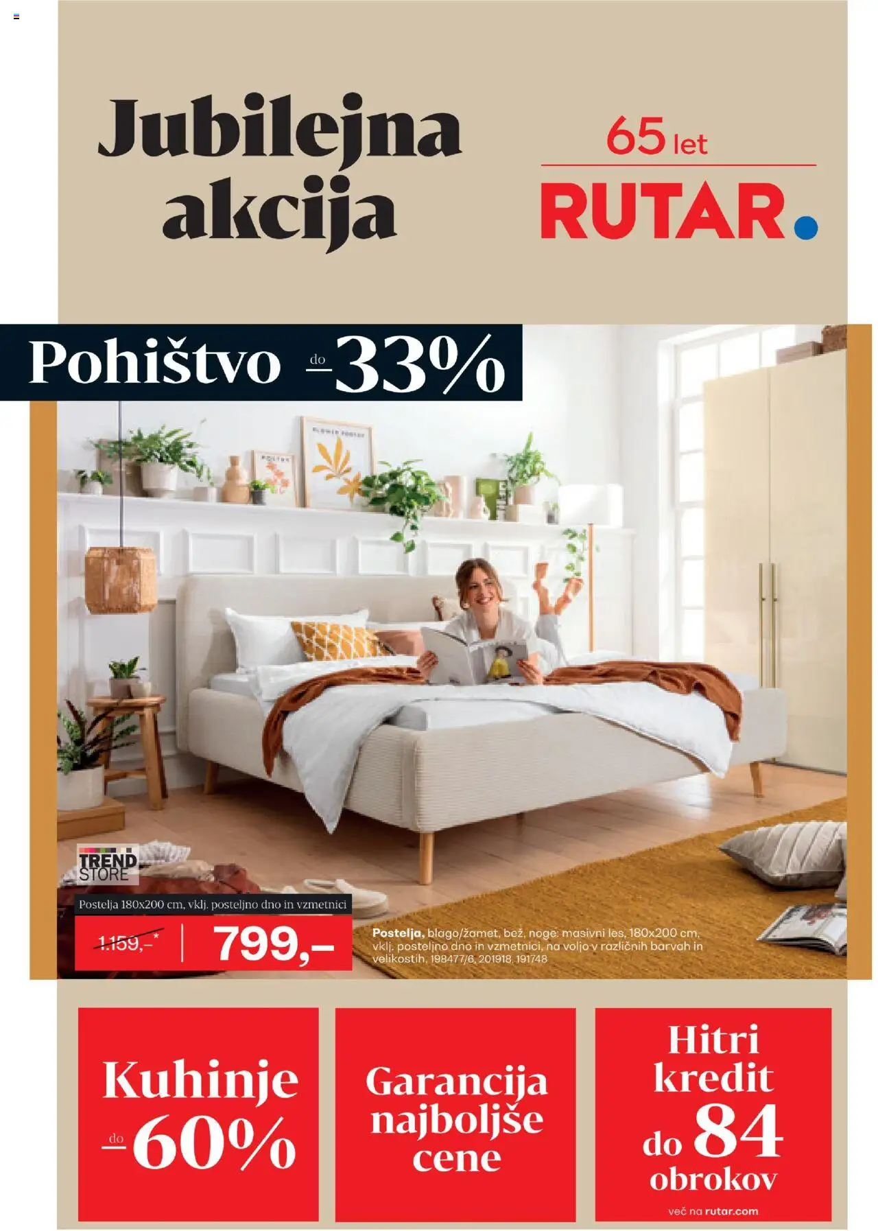Novi Rutar katalog ponudbe – veljaven od 17.09.2025 | Stran: 1 | Izdelki: Pohištvo, Postelja