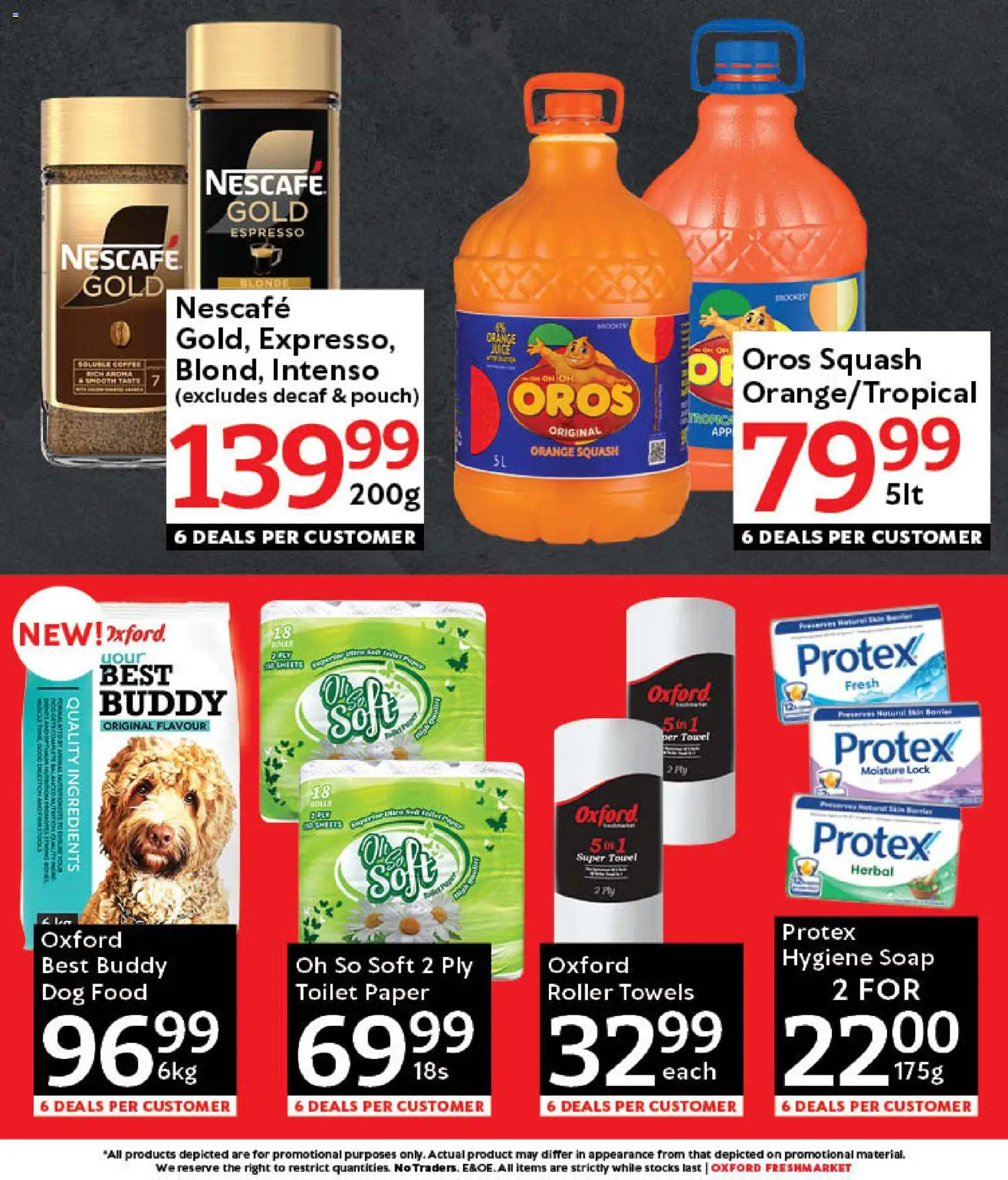 New Oxford Freshmarket catalogue – valid from 03.01.2026 | Page: 5 | Products: Lock, Toilet, Towel, Soap