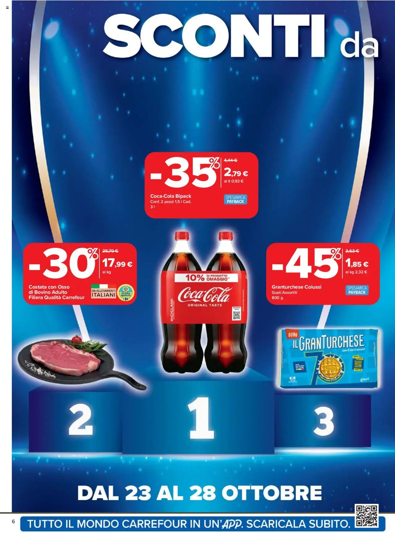 Volantino Carrefour del 20.10.2025 | Pagina: 6 | Prodotti: Bovino