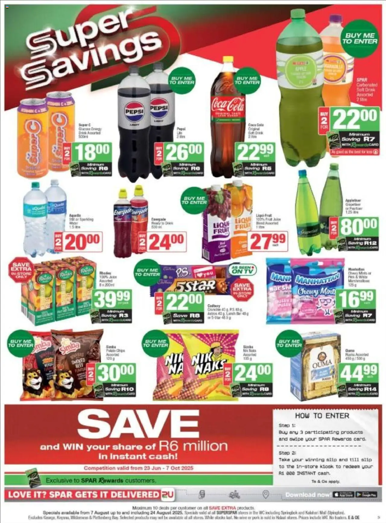 Superspar - Western Cape - Weekly Specials │ valid from 07.08.2025 | Page: 5 | Products: Pork, Beef, Fruit