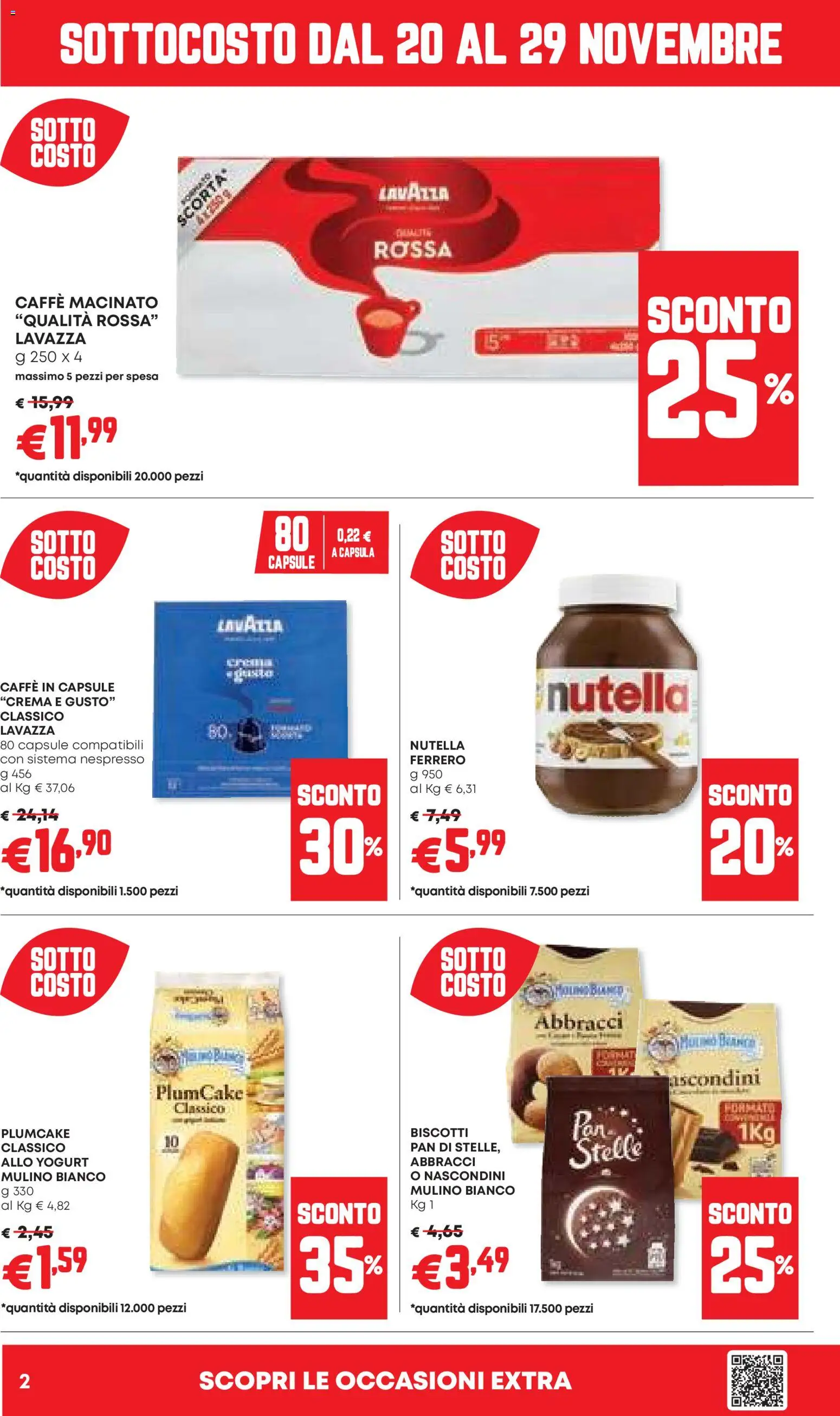 Volantino Panorama del 20.11.2025 | Pagina: 2 | Prodotti: Yogurt, Caffè, Caffe in capsule, Macinato