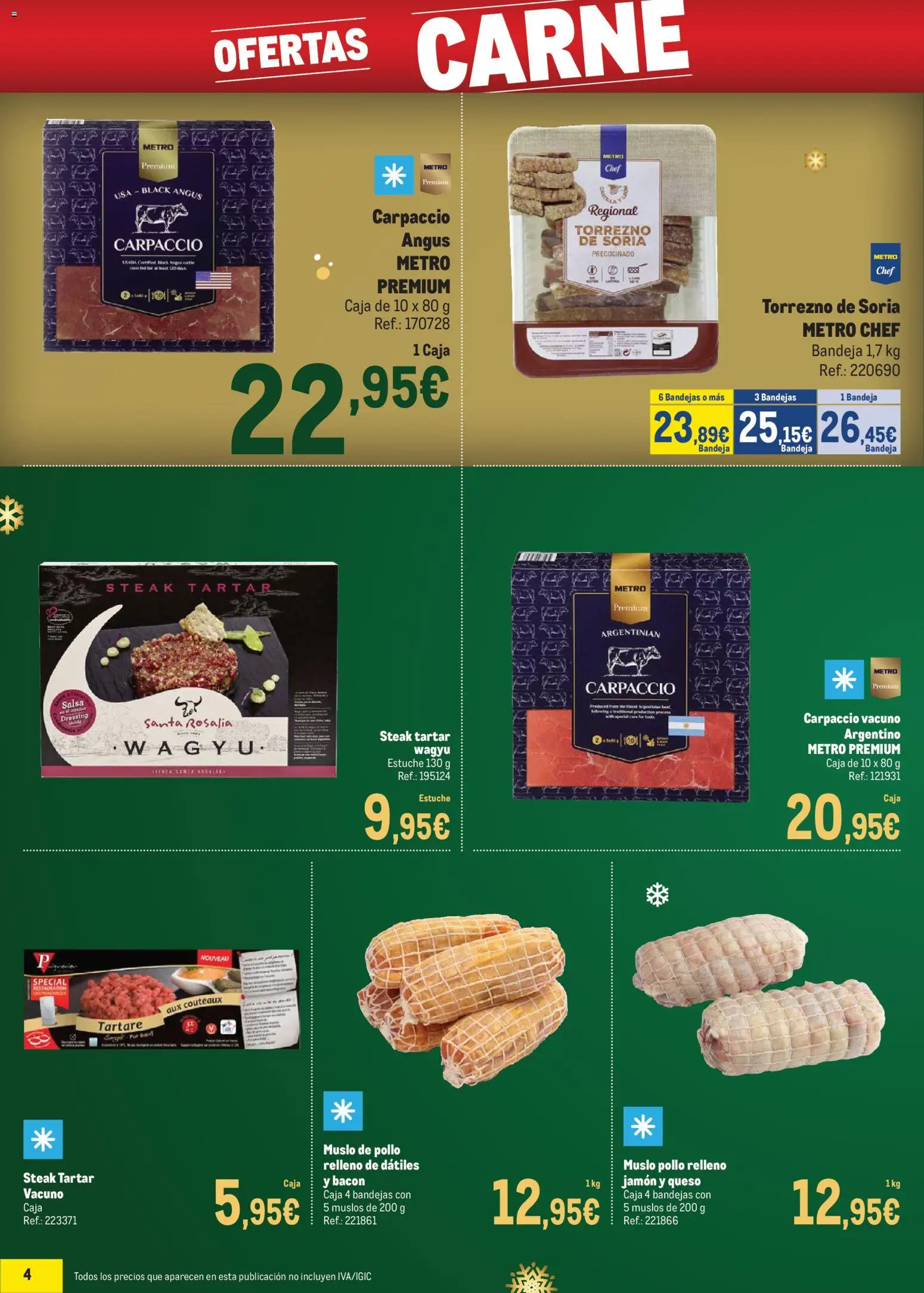 Makro - Precios Sur │ válido desde el 24.11.2025 | Página: 4 | Productos: Μπιμπερό, Queso, Jamón, Bandeja