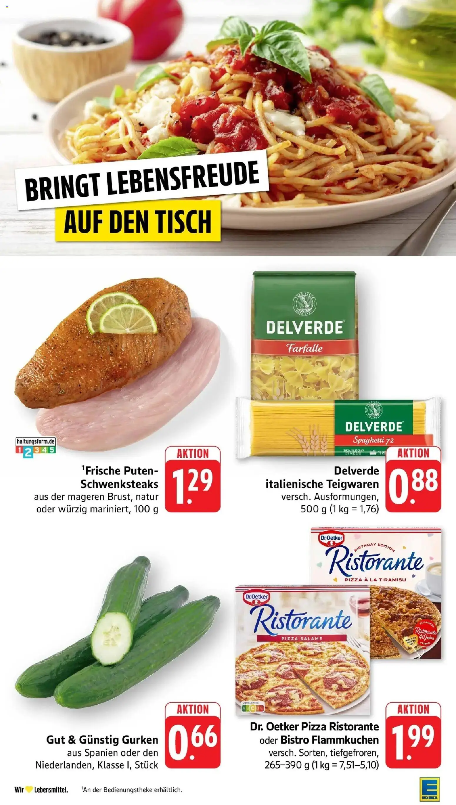Edeka prospekt Pfalzgrafenweiler	 – gültig ab 15.03.2026 | Seite: 2 | Produkte: Ristorante, Tisch, Pizza, Gurken