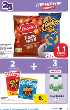 Carrefour - Hypermarkten Promoties  - Voorbeeld van een folder van Carrefour, geldig van 15.10.2025 | Pagina: 5 | Producten: Halfvolle Melk, Cheetos, Oven, Melk